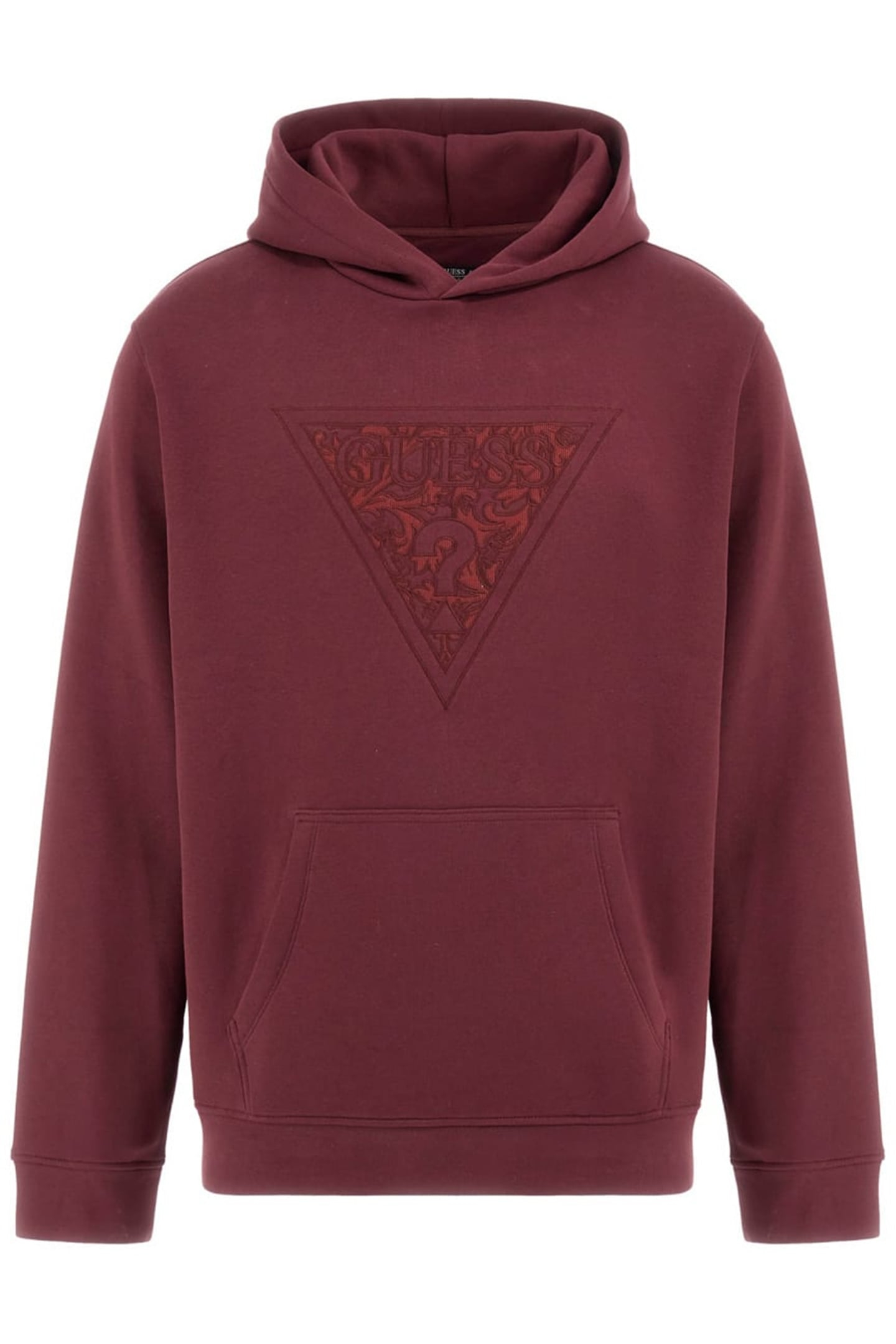 GUESS ECO EMBROIDERED TRIANGLE RED NOIR 2