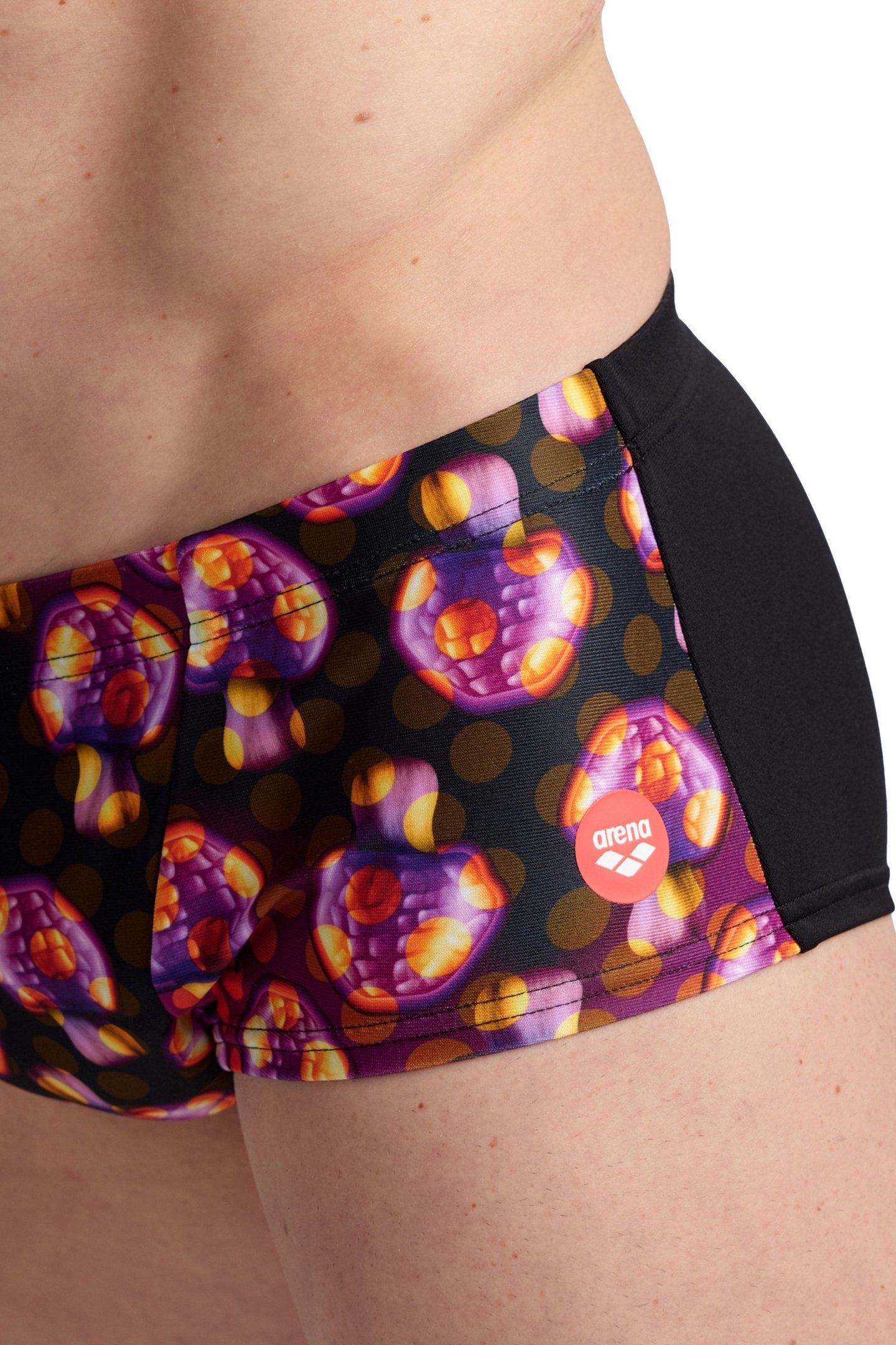 MEN'S CRAZY ARENA SWIM LOW WAIST SHORT A BLACK MULTI 4