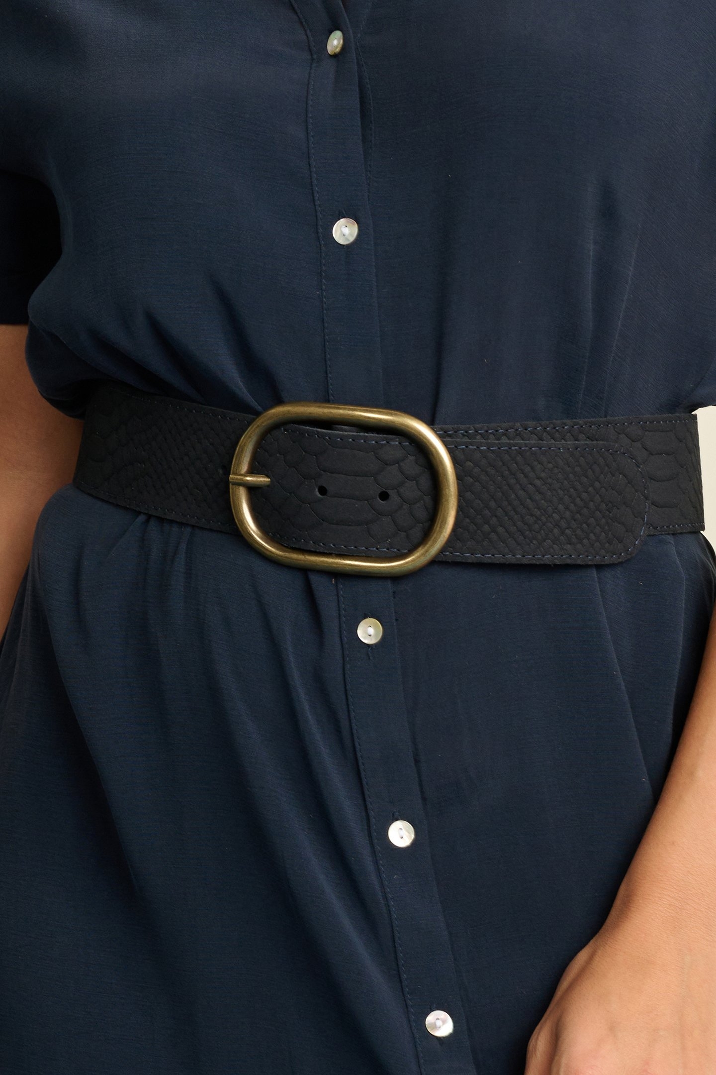 BELT - OLIVIA SUEDE NAVY 3