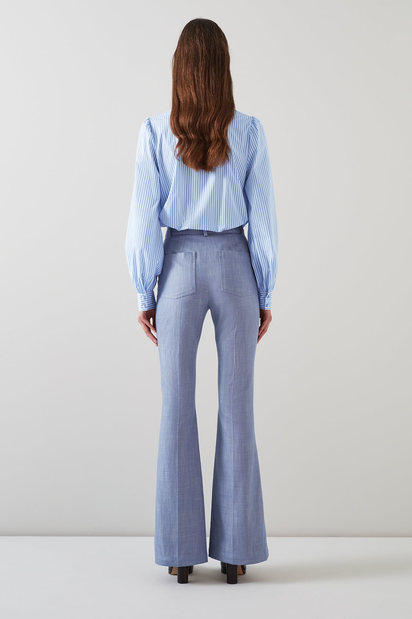 TR AVERY - BOOT CUT TROUS LIGHT BLUE 3