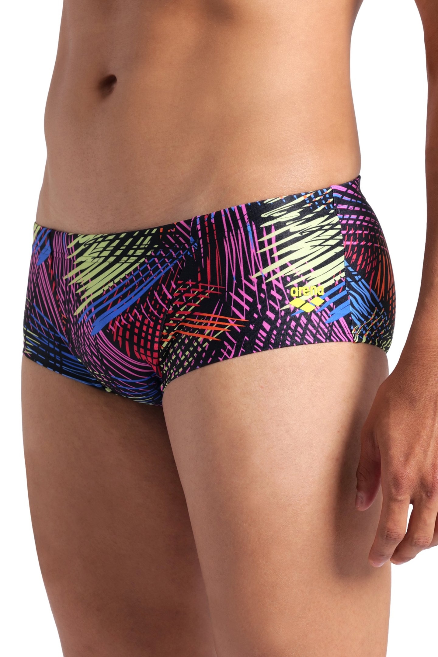 MEN'S ARENA ENERGY SWIM LOW WAIST SHORT BLACK MULTI 6