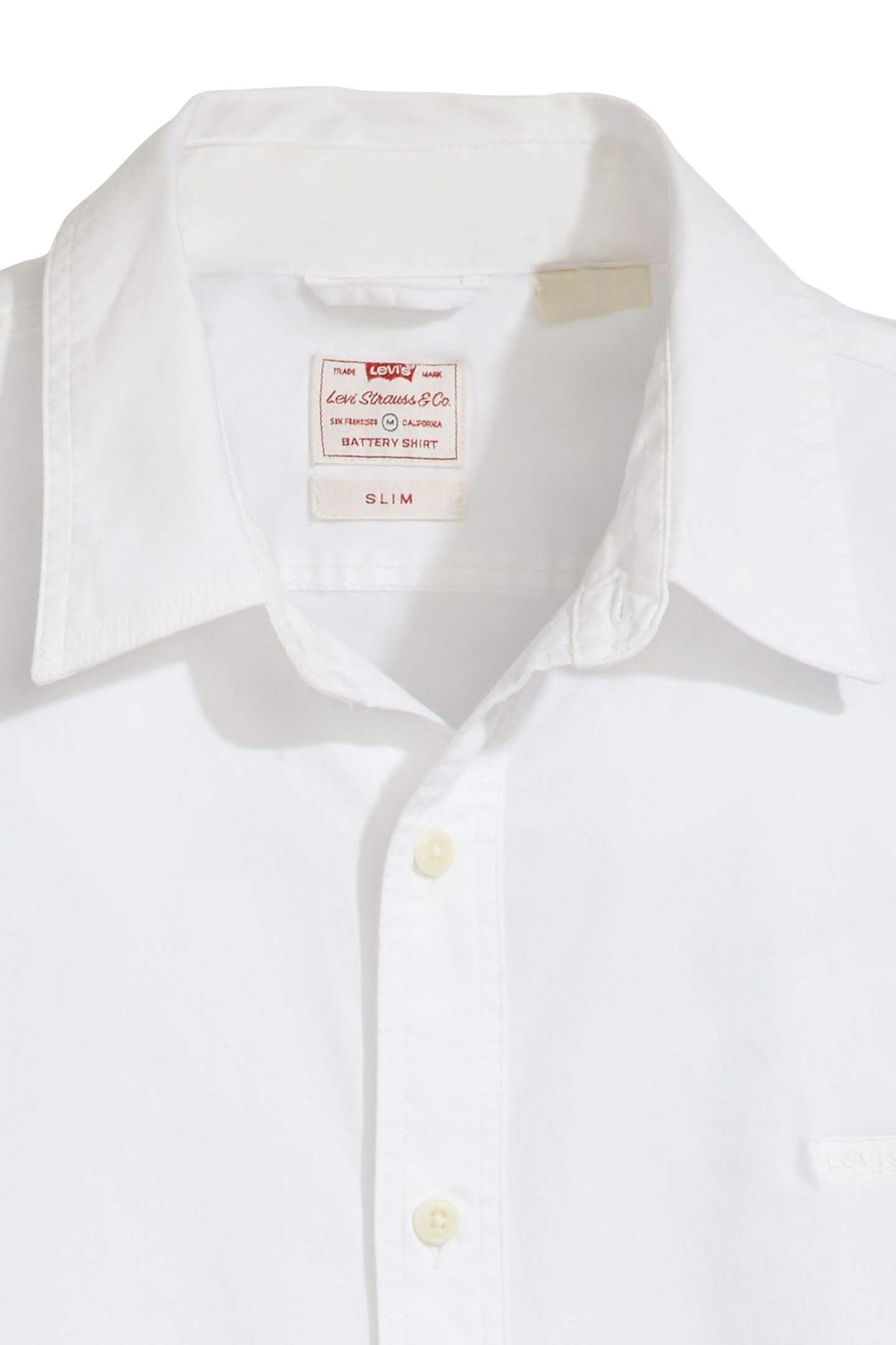 BATTERY HOUSEMARK SLIM FIT SHIRT WHITE 6