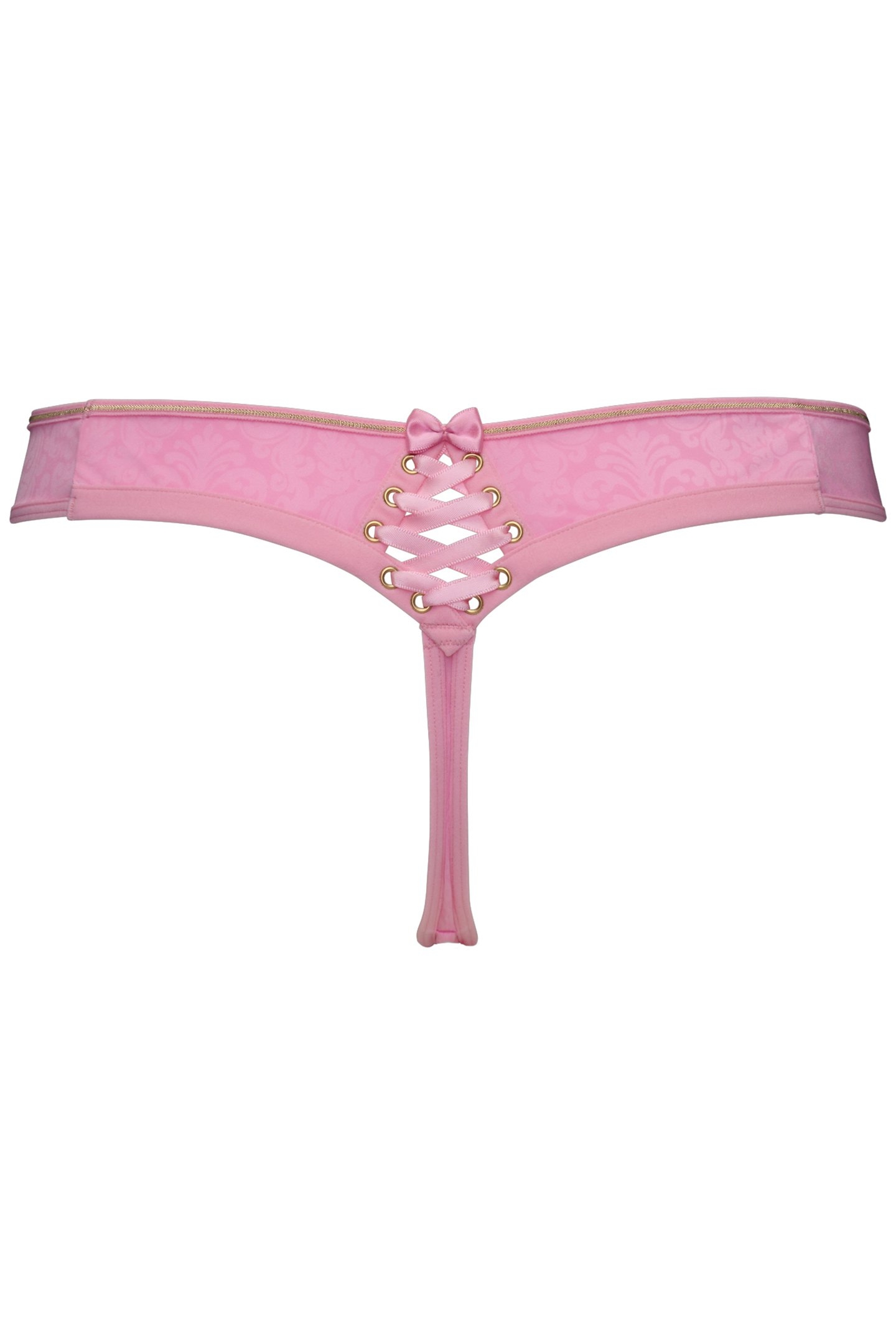 ROCOCO ROYAL PINK AND GOLD THONG 4