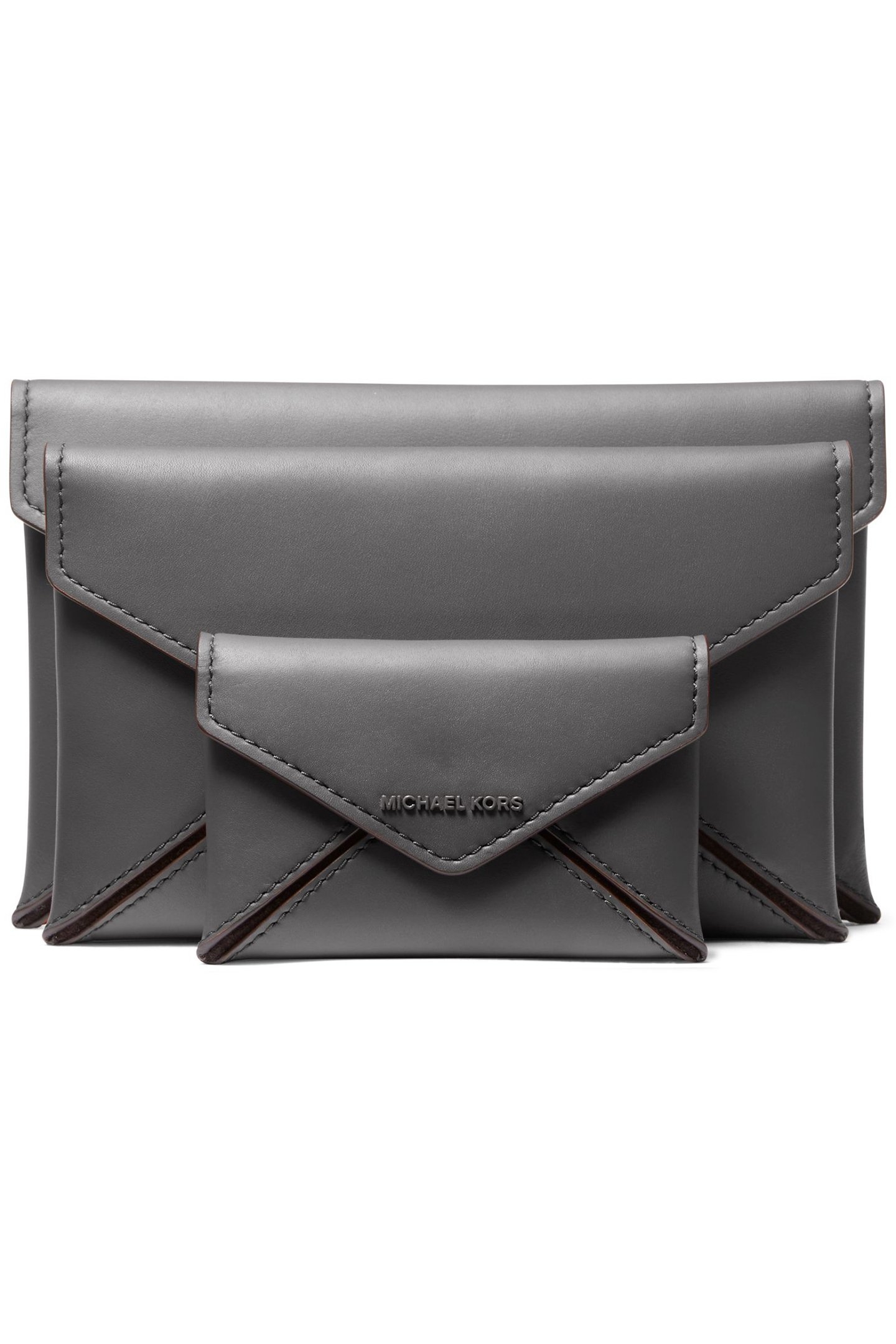 3 IN 1 WALLET IN GREY LEATHER 2