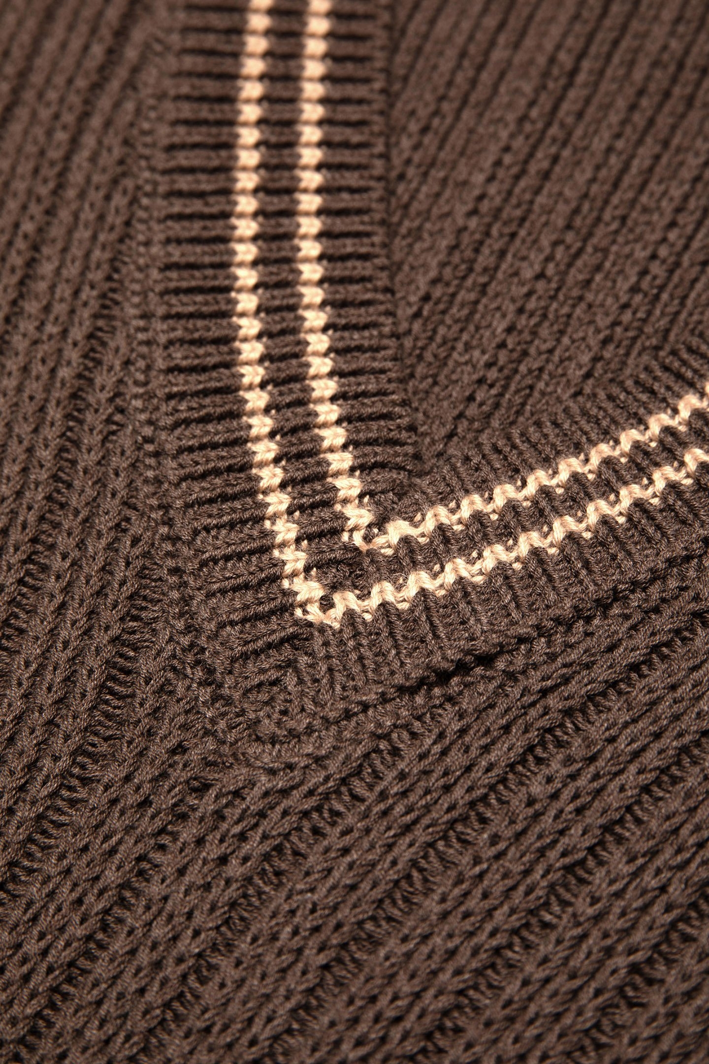 SVERRE KNITTED VEST BROWNMELANG 6