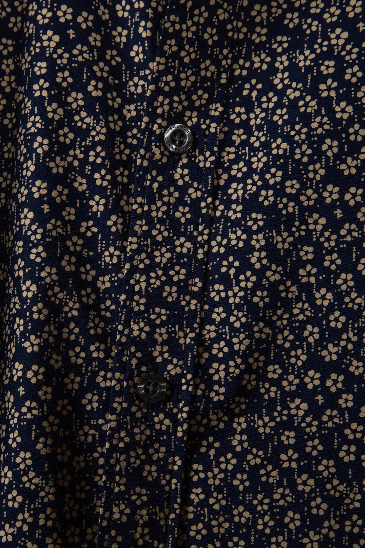 5 FLOWER LONG SLEEVE SHIRT MARINE 5