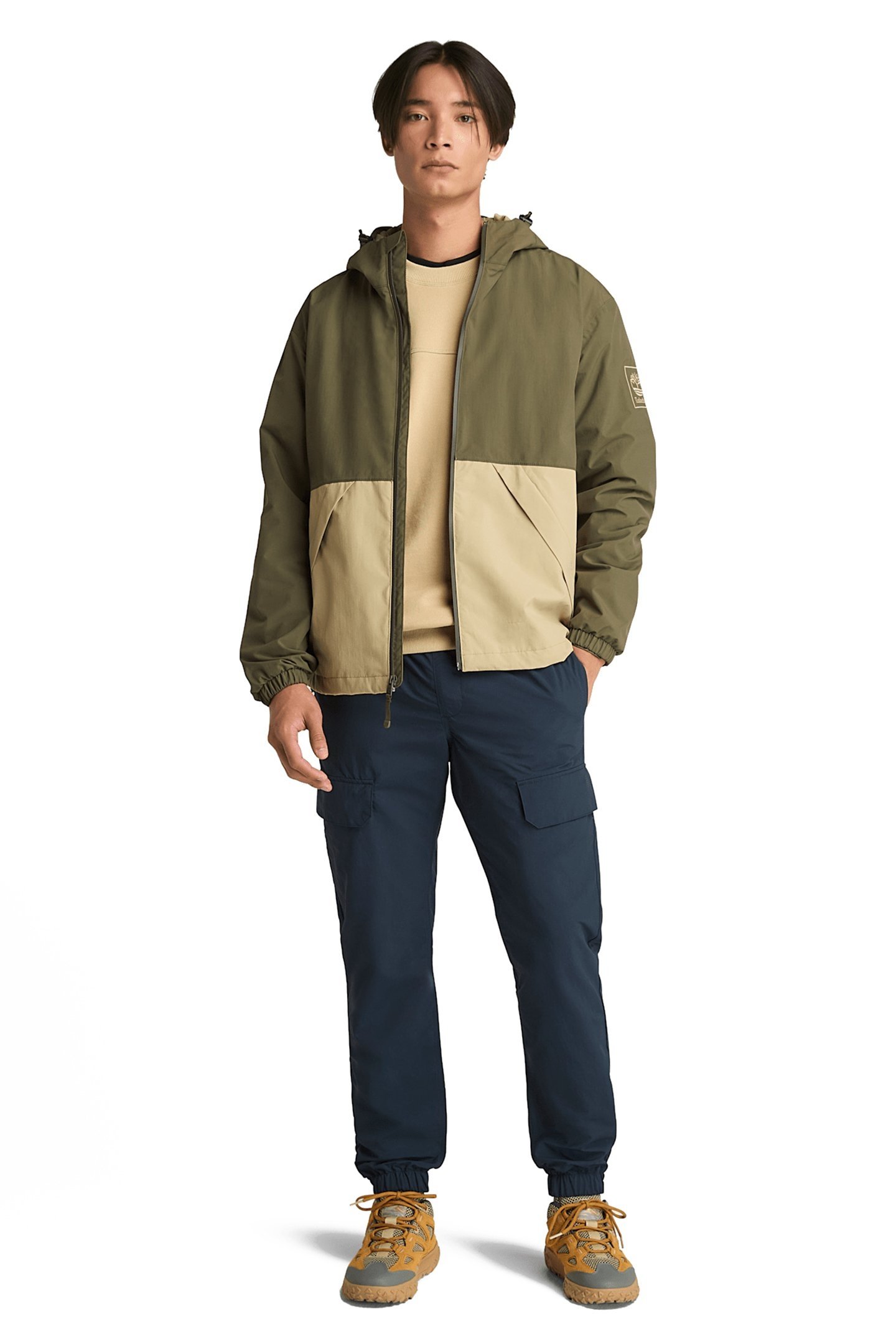 WINNICK WATERPROOF SHELL JACKET LEAF GREEN-LEMON PEPPER 3