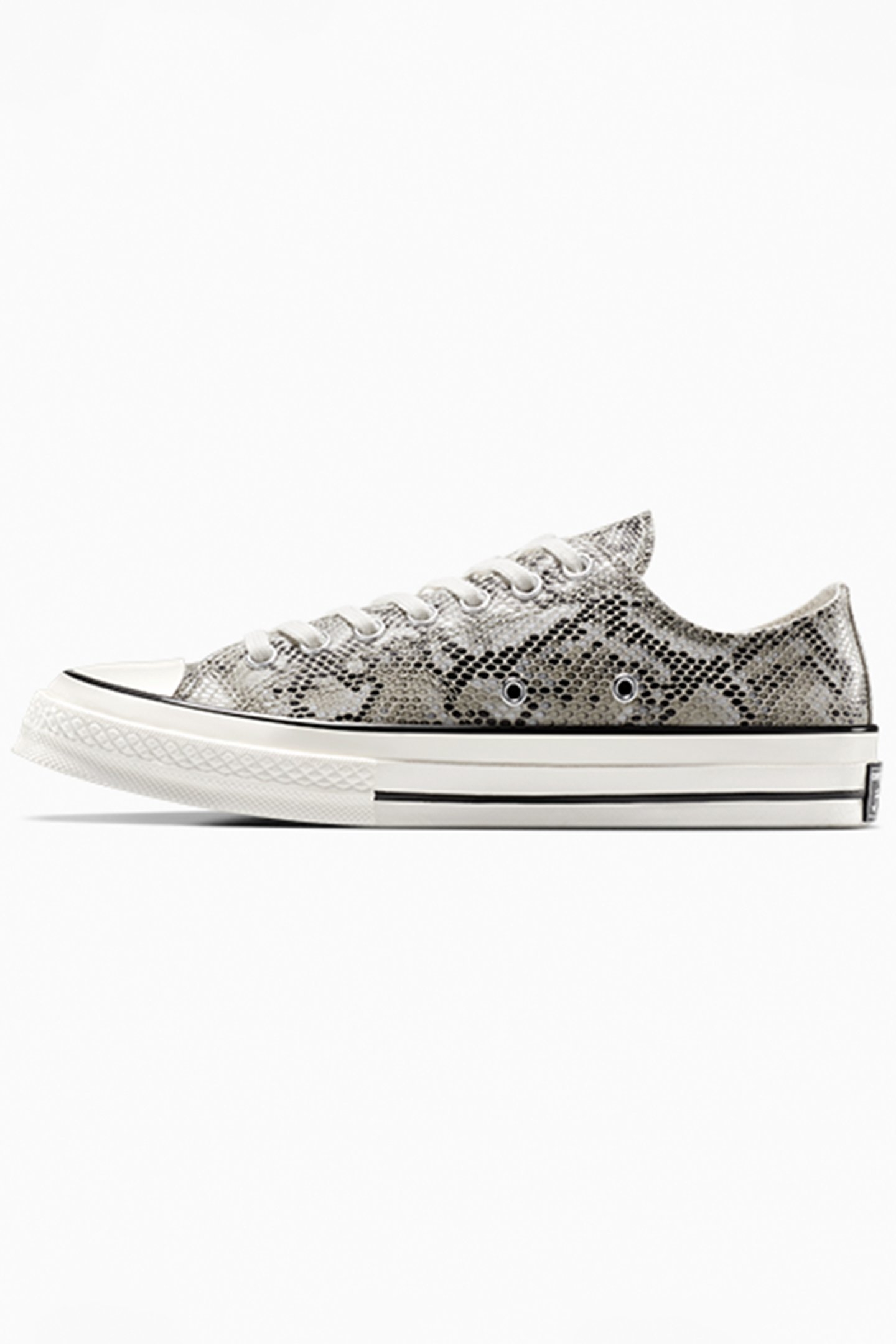 CHUCK 70 FAUX SNAKESKIN LOW TOP PALE SURPLUS/EGRET/BLACK 8