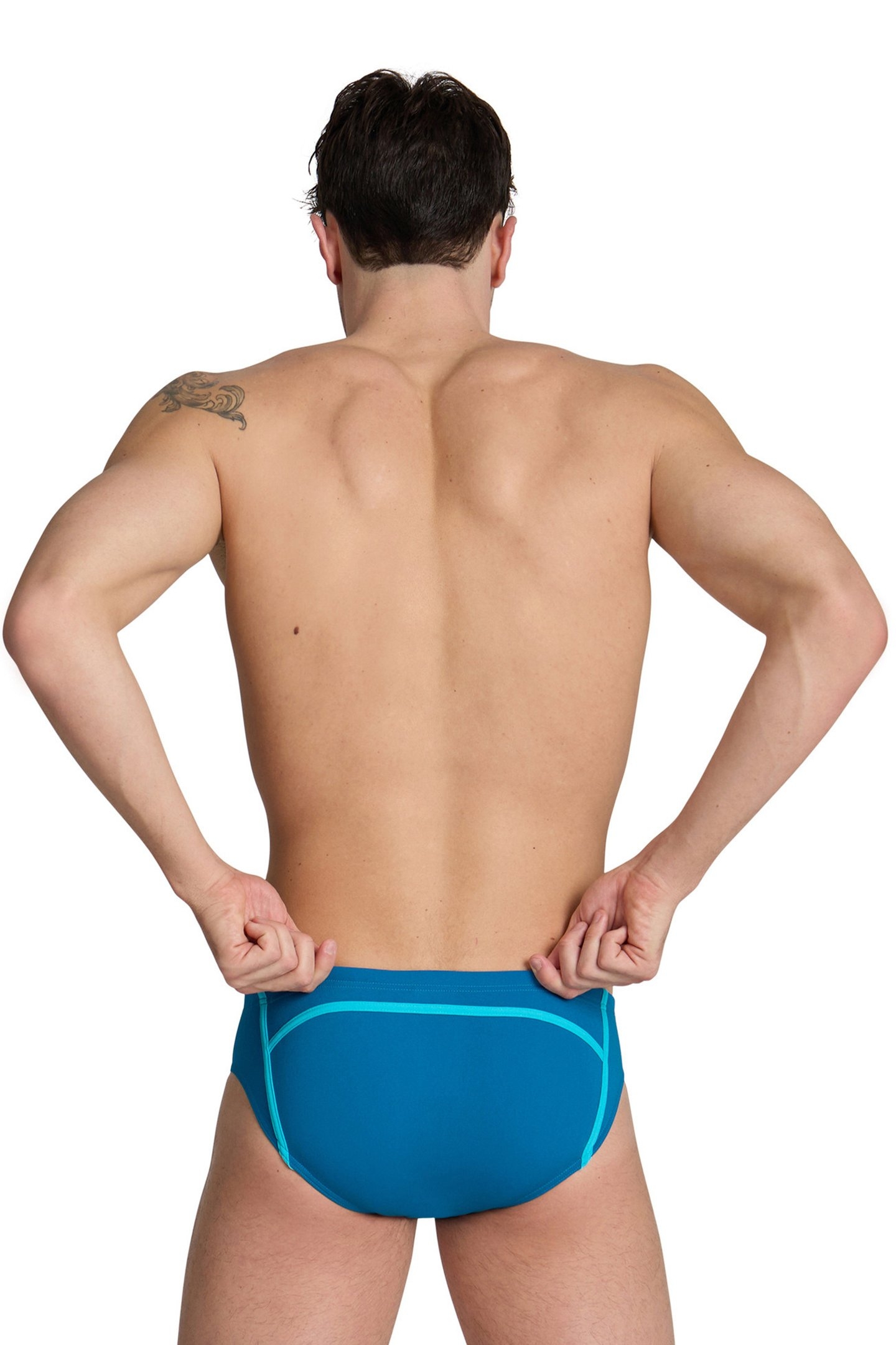 MEN'S ARENA PRO_FILE SWIM BRIEFS BLUE COSMO WATER 2