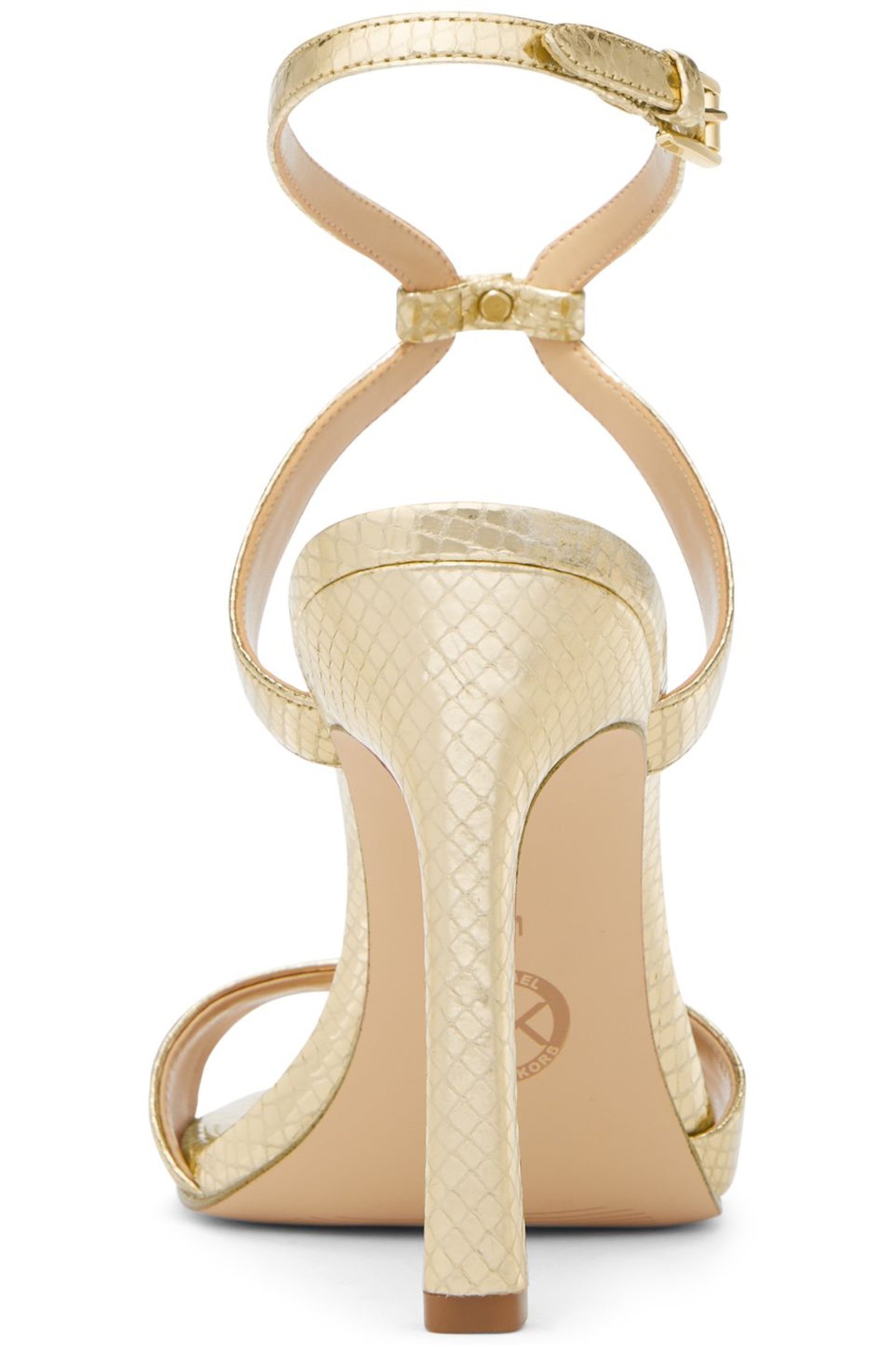 AMARA HIGH HEELED SANDAL PALE GOLD 4