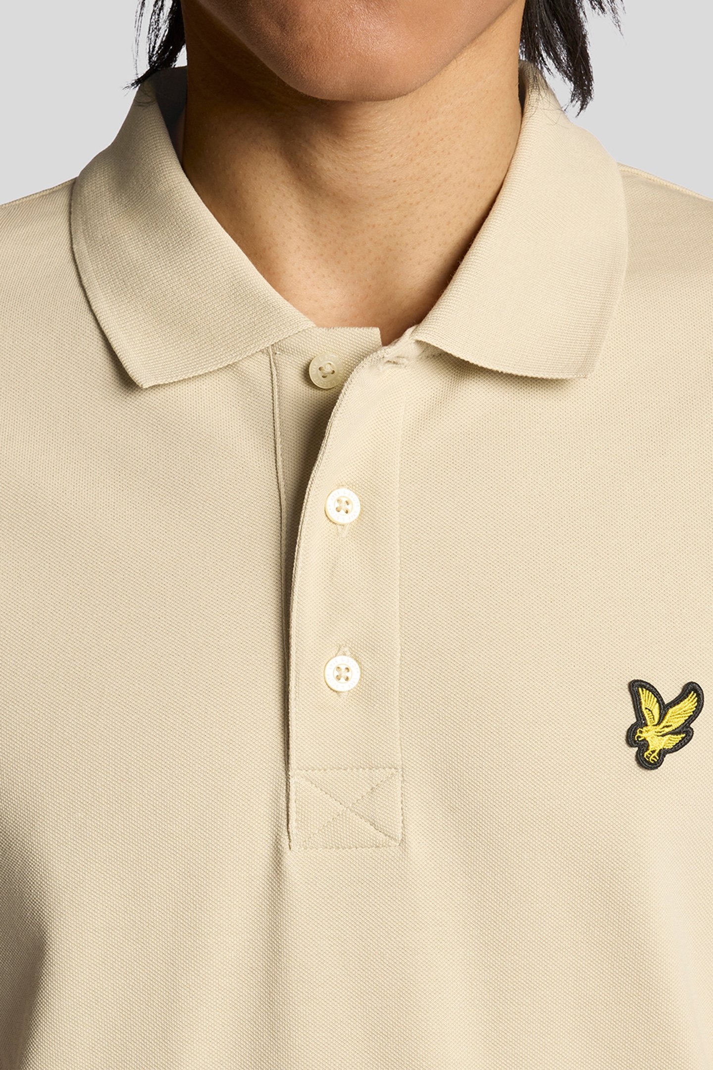 PLAIN POLO SHIRT GREY TAUPE 5