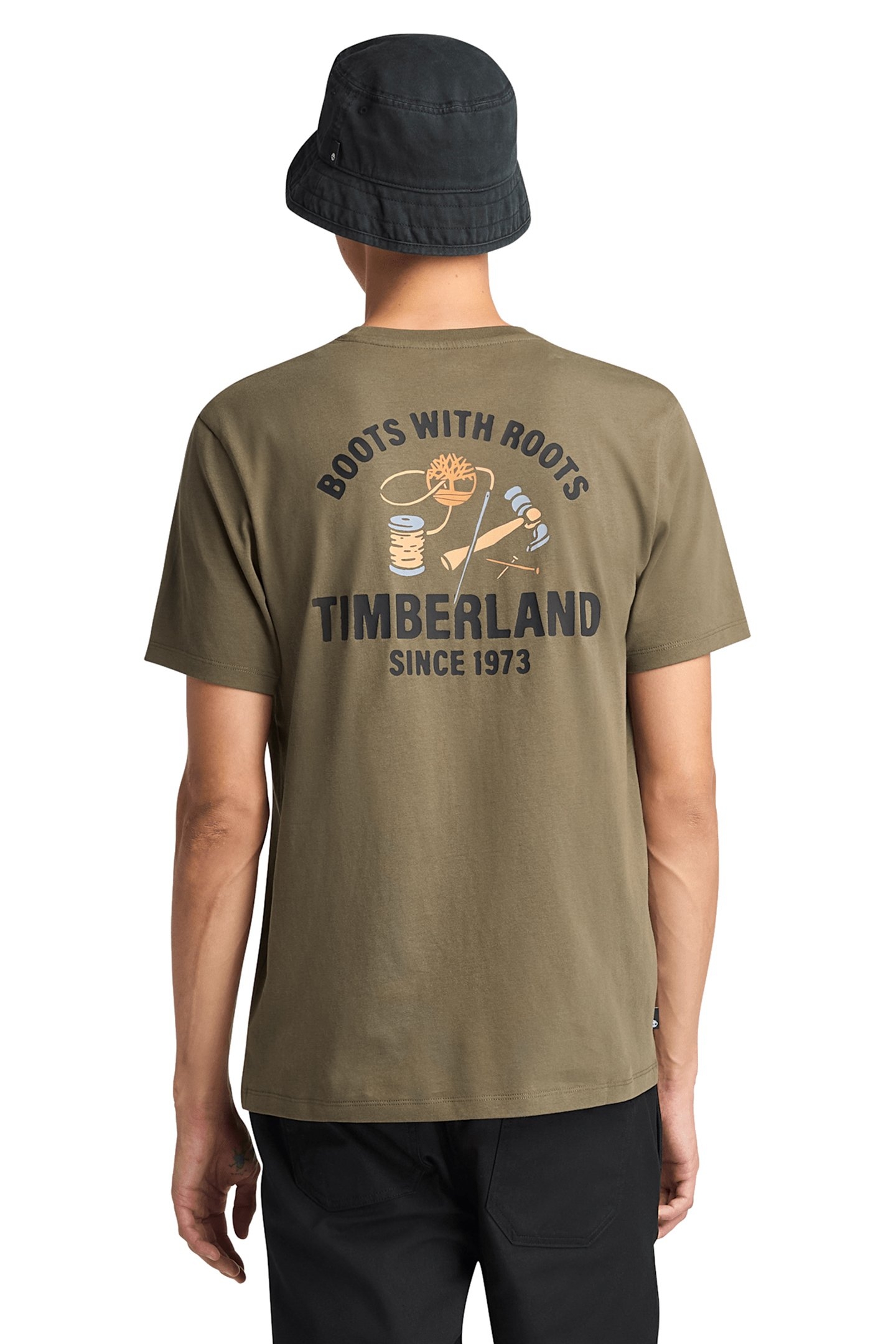 WORK INSPIRED BACK GRAPHIC TEE LEAF GREEN 5