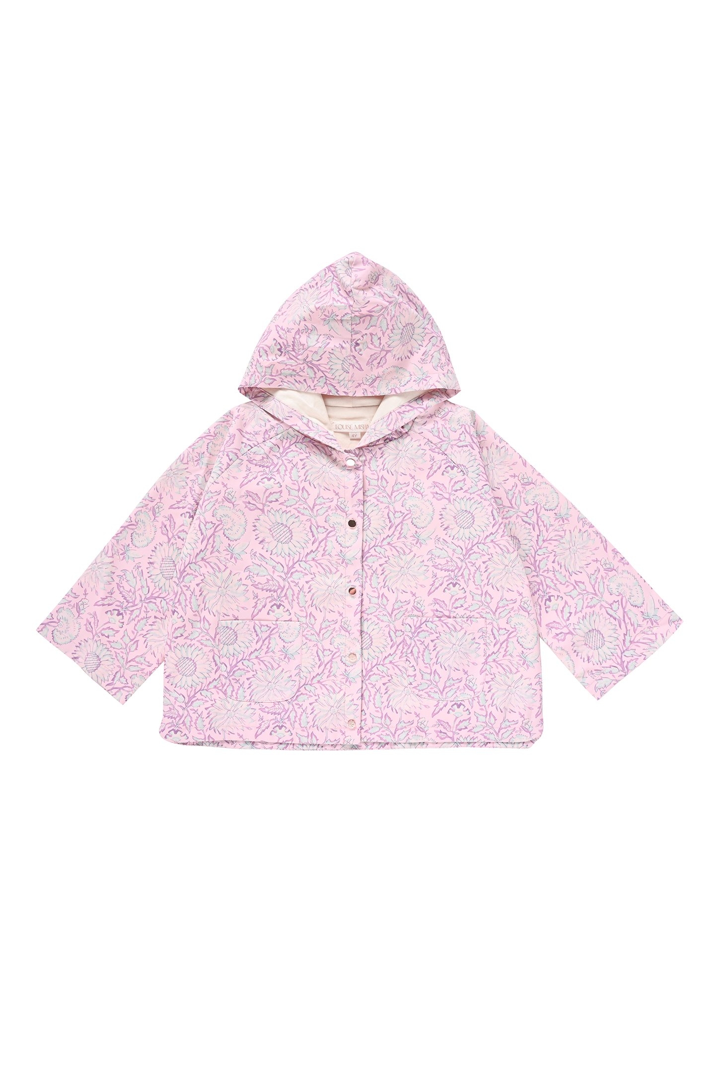 RAINCOAT FELVET PINK DAISY GARDEN 1