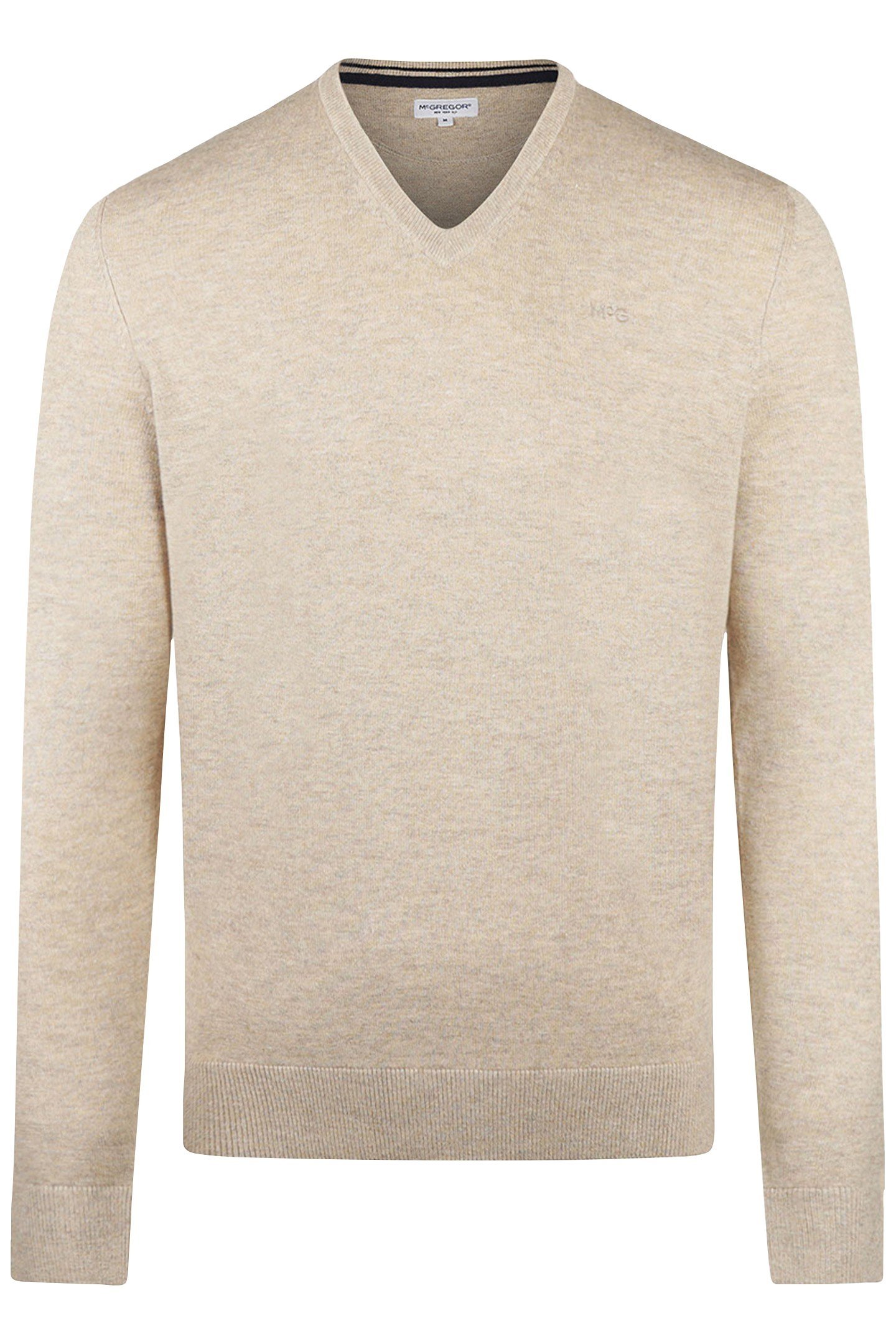 V-NECK SWEATER SAND 1