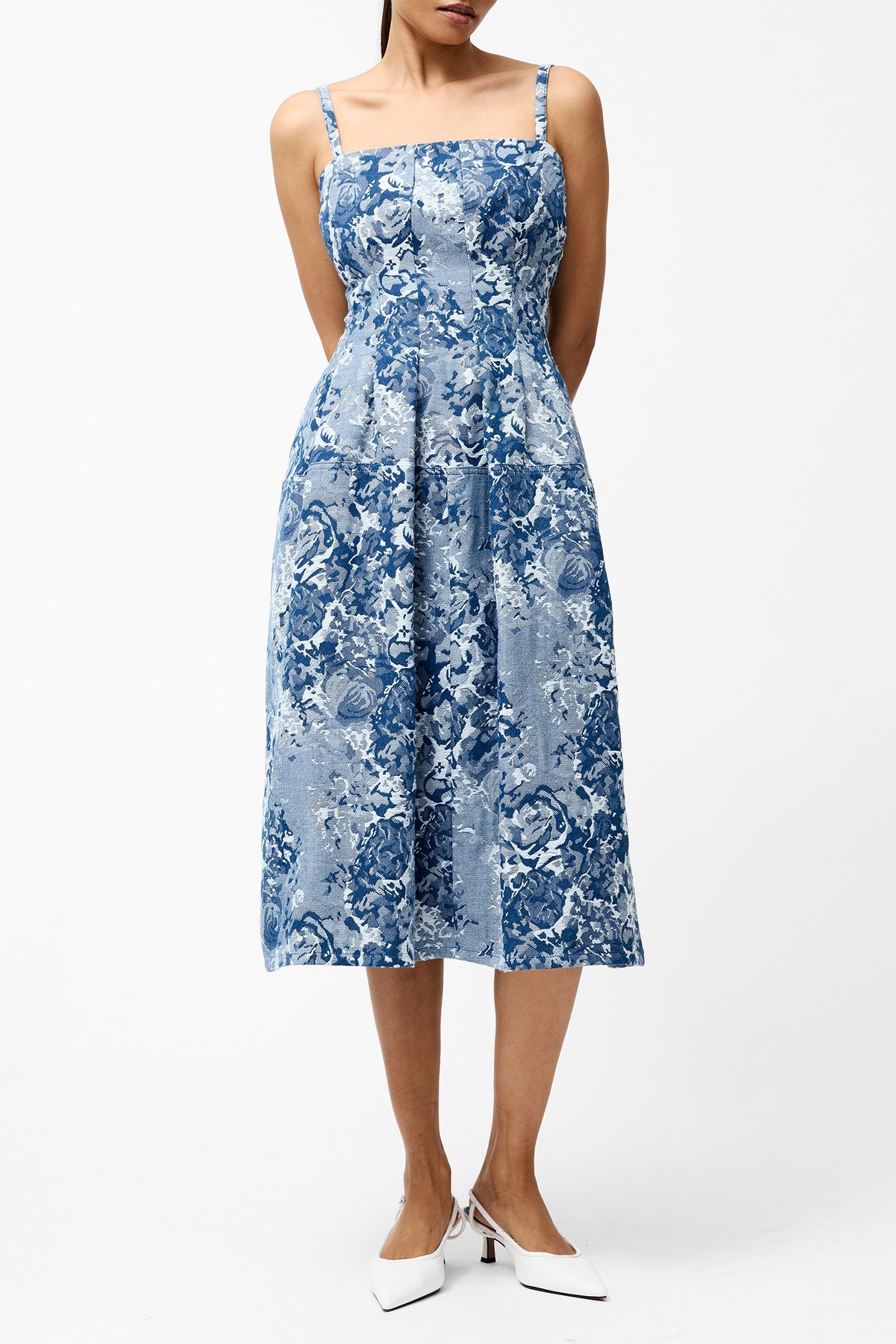 CHARLOTTE JACQUARD DENIM LIGHT WASH 1