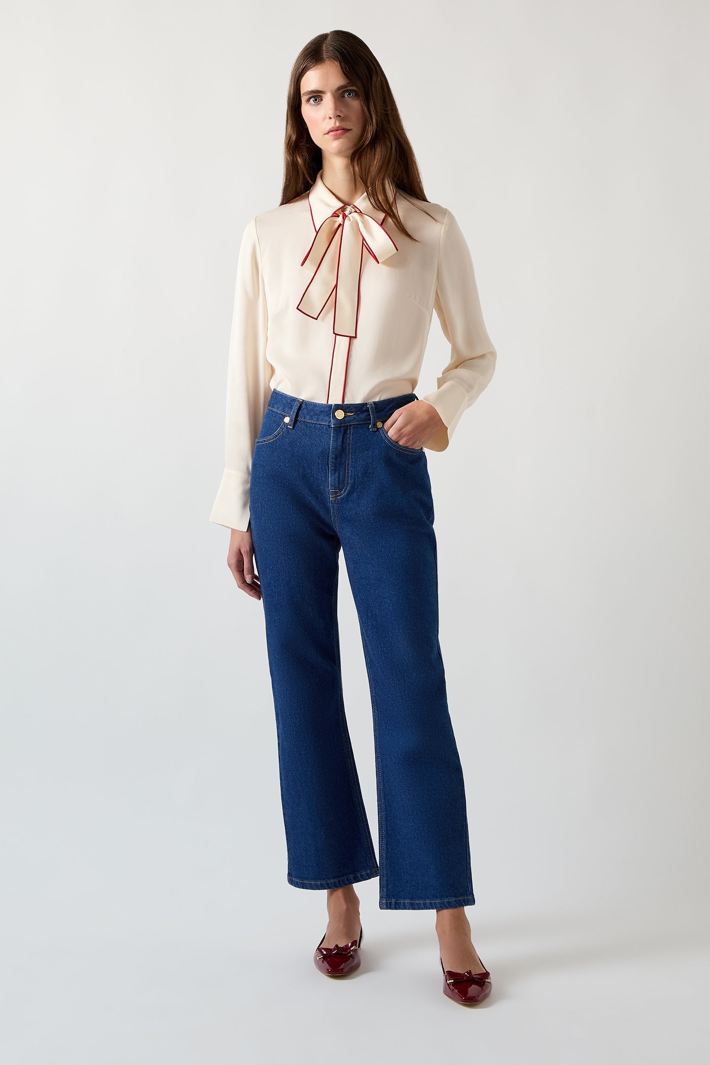 TW ELISA CREPE BLOUSE CREAM 1