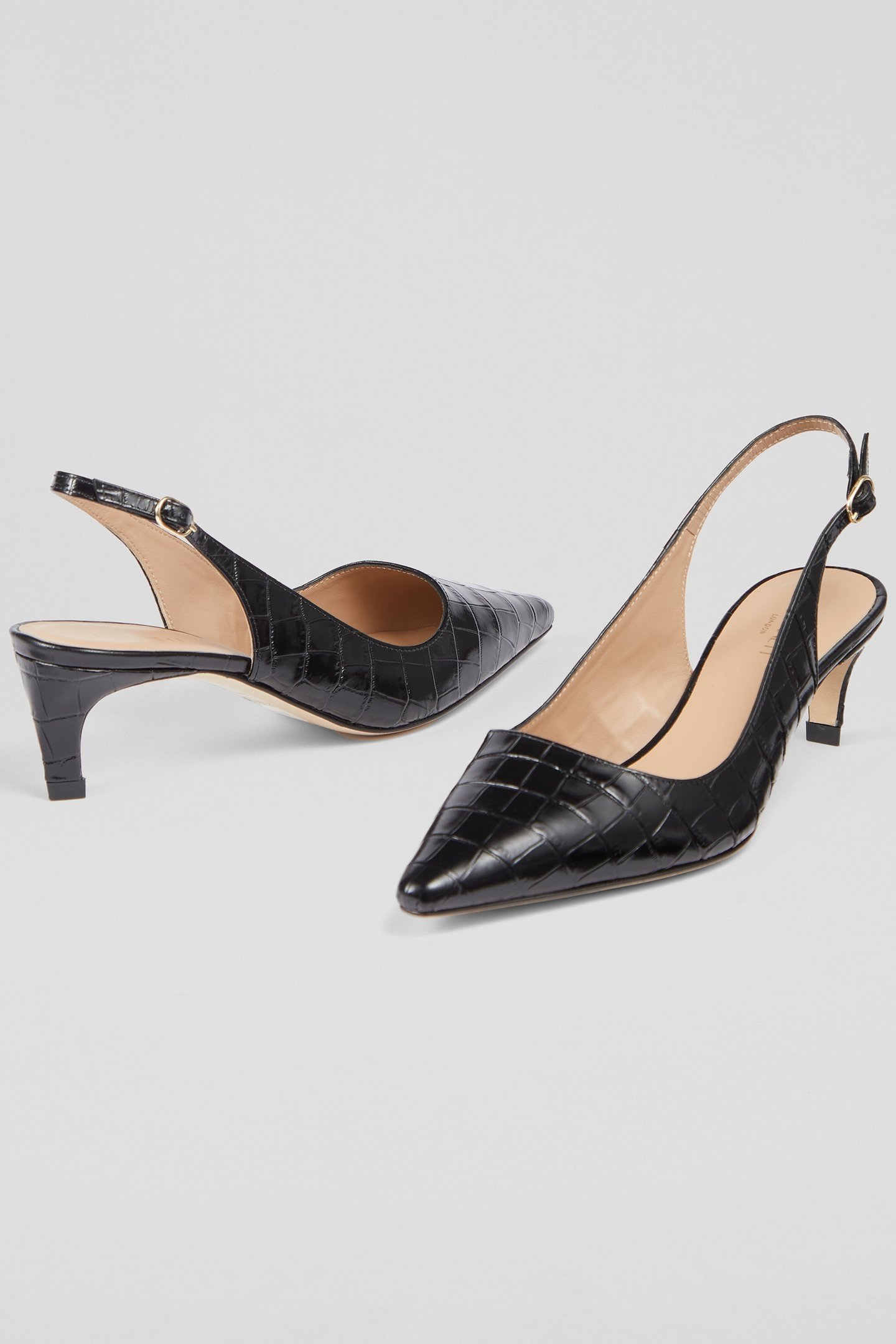 OC ALYSSA LOW HEEL SLING BLACK 4