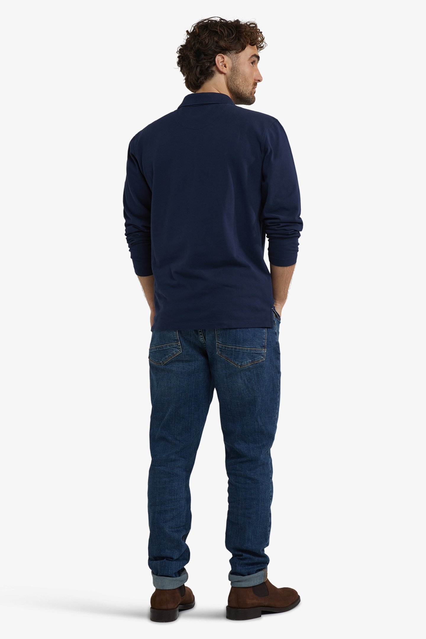 CLASSIC POLO LONG SLEEVES NAVY 3