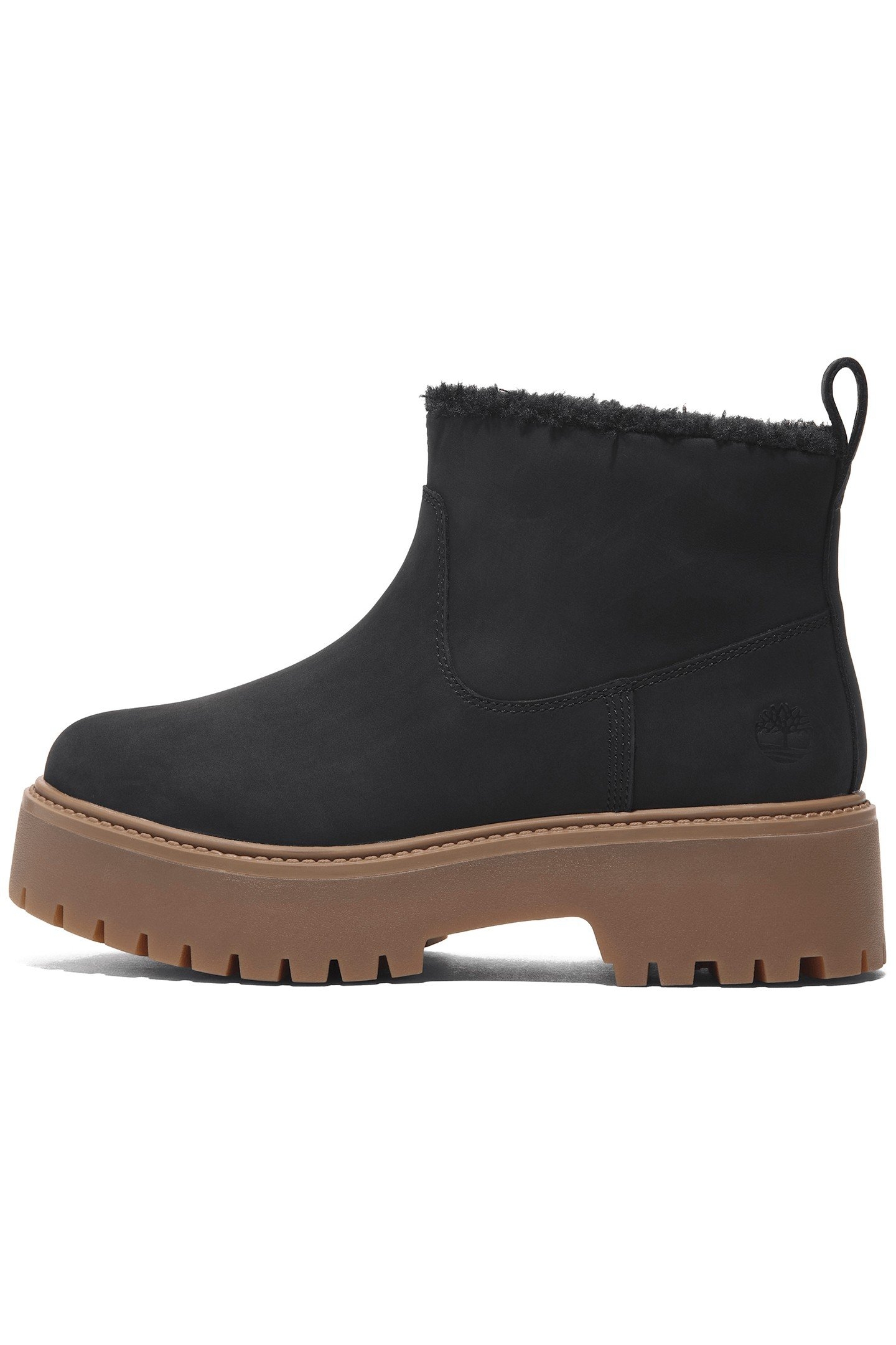 STONE STREET MID WARM LINED BOOT BLACK NUBUCK 8