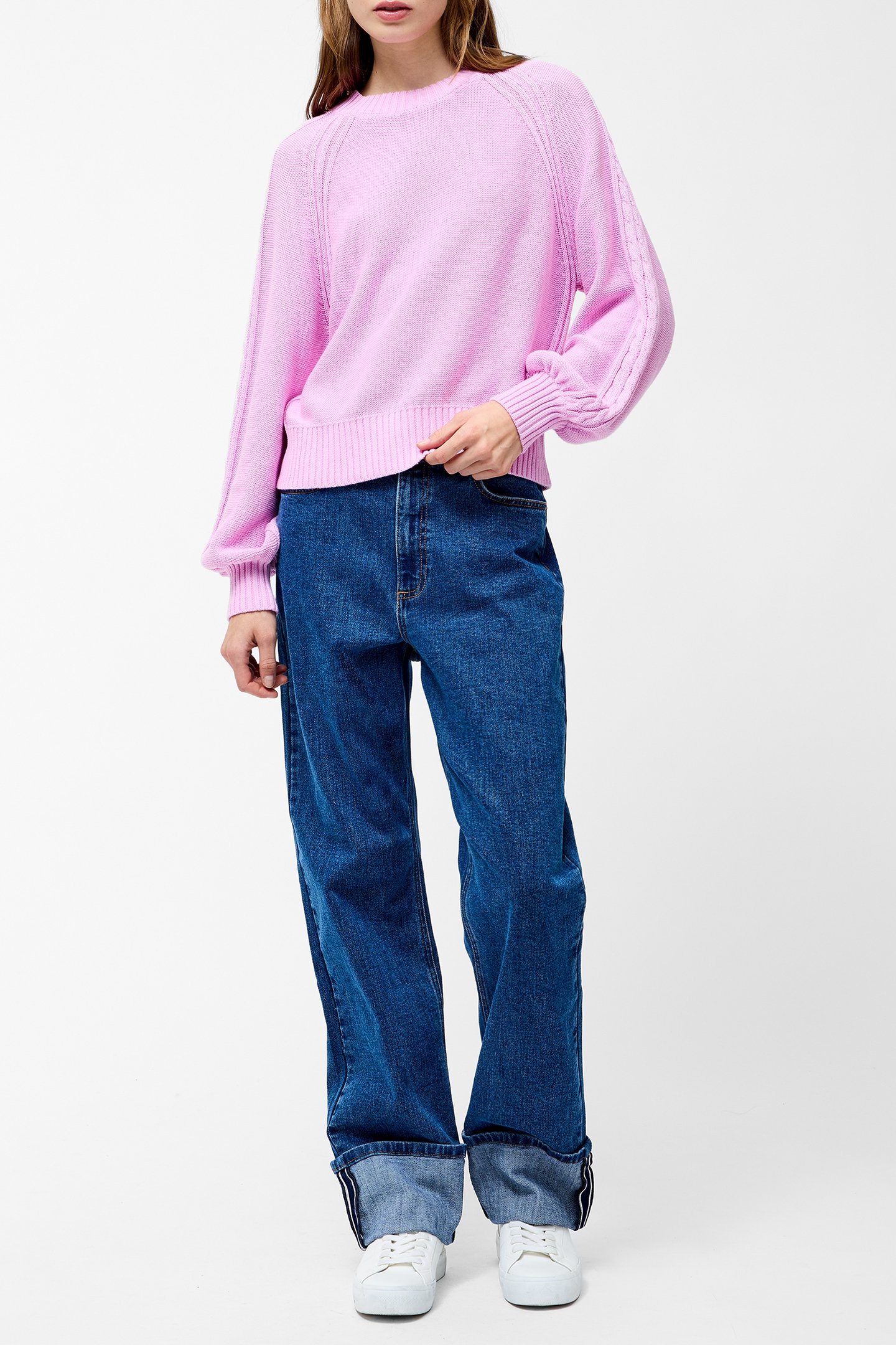 LILY CABLE SLV JUMPER BUBBLEGUM PINK 2