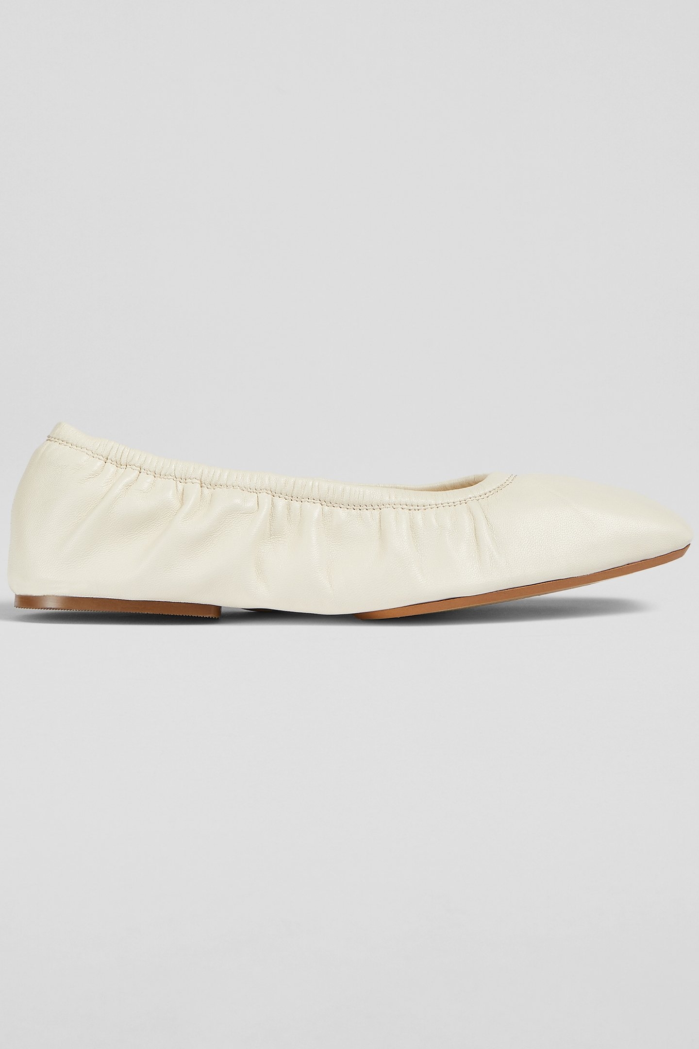 FL TAYLA FOLDED BALLERINA ECRU 1