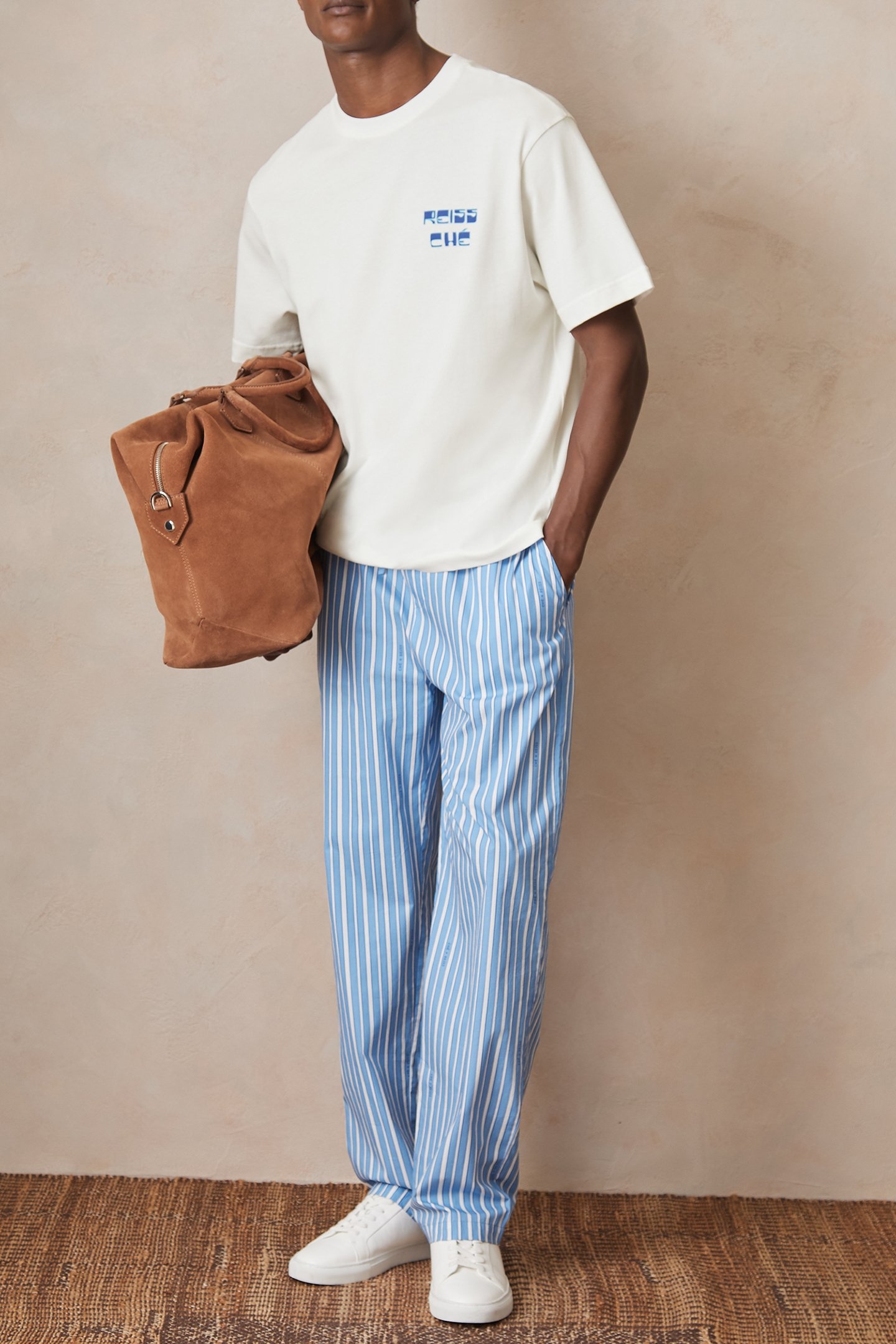 SS PALM TREE PRINTED TSHIRT WHITE 3