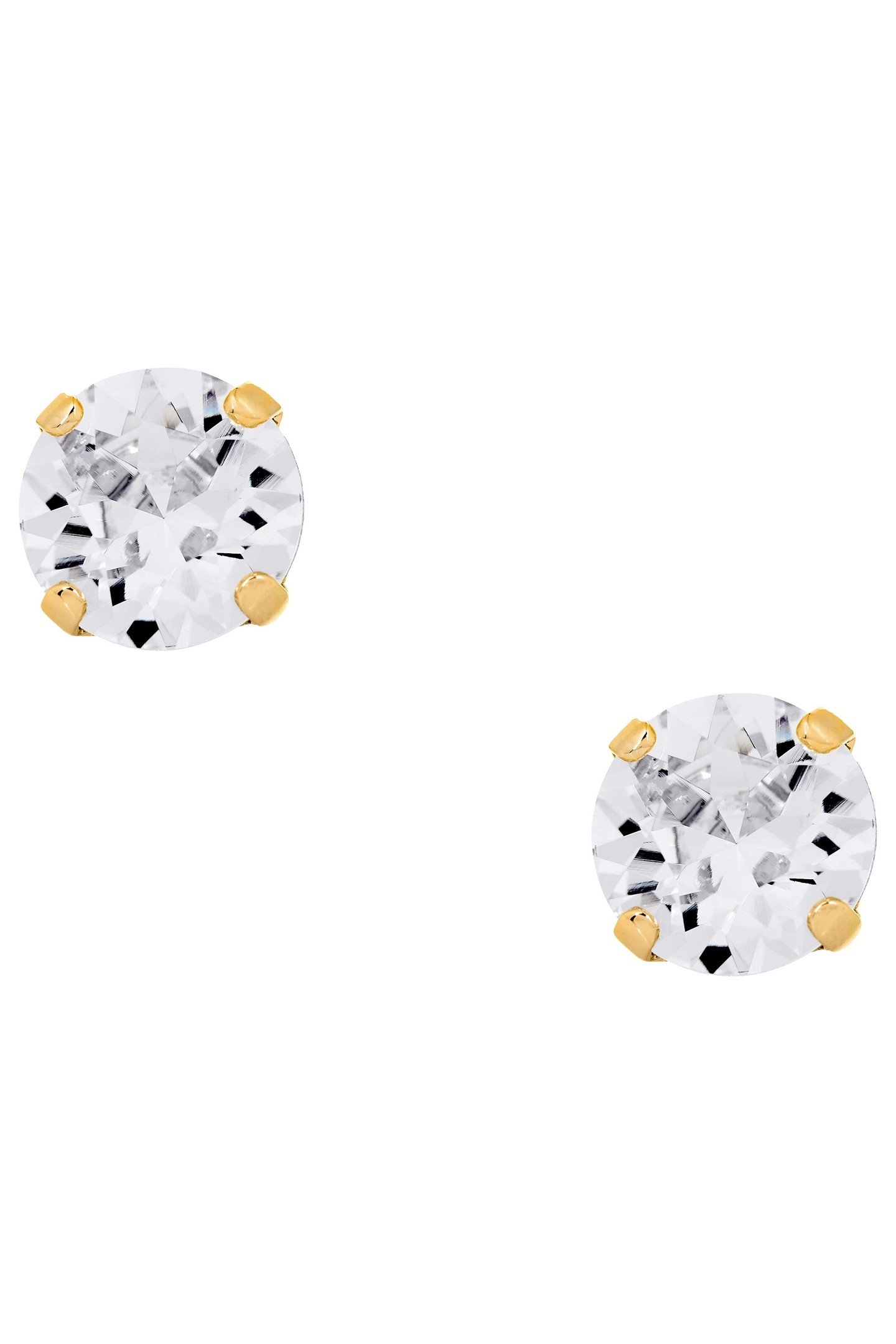 CRYSTAL GOLD EARPINS 1