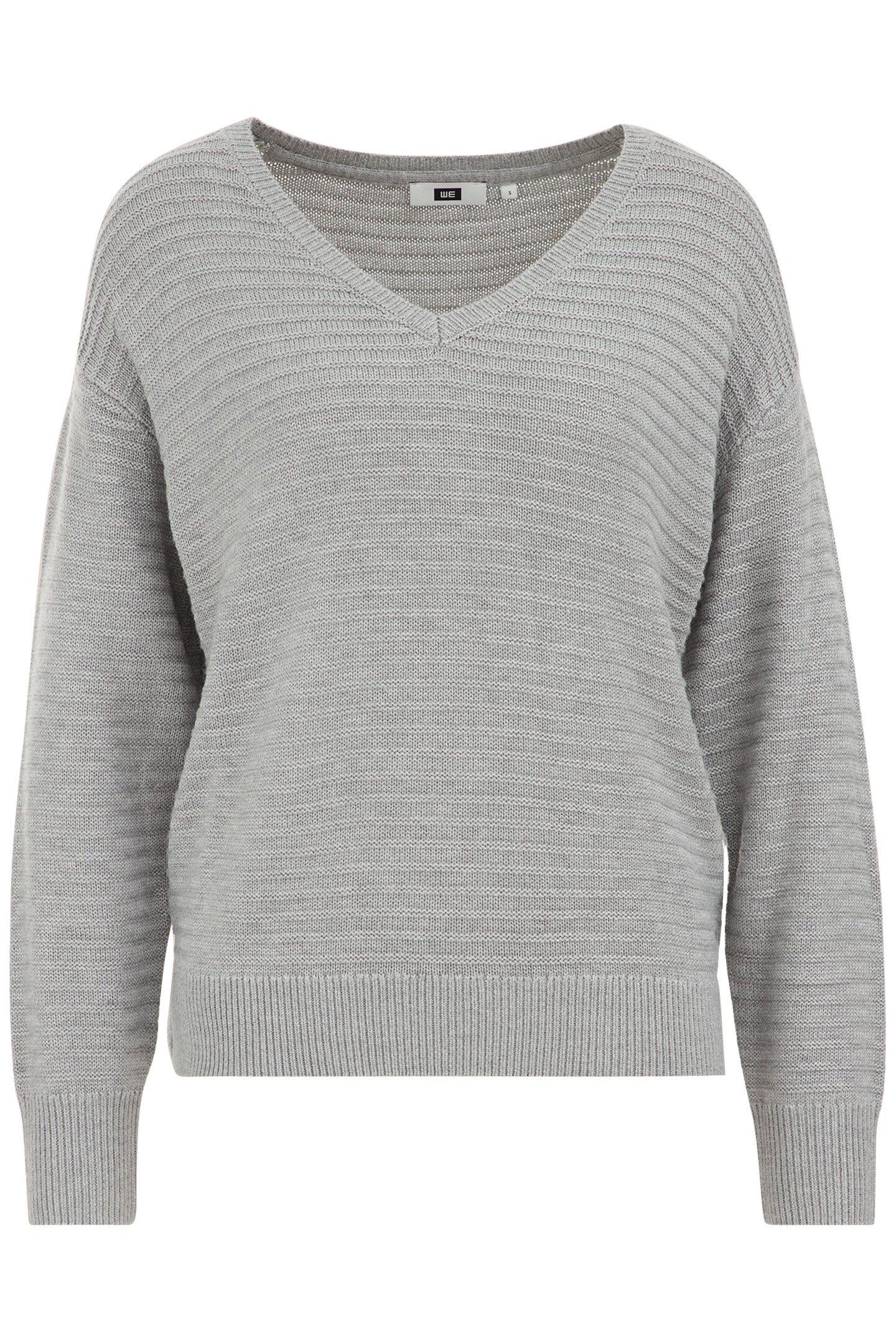 KNITTED PULLOVER LIGHT GREY 4