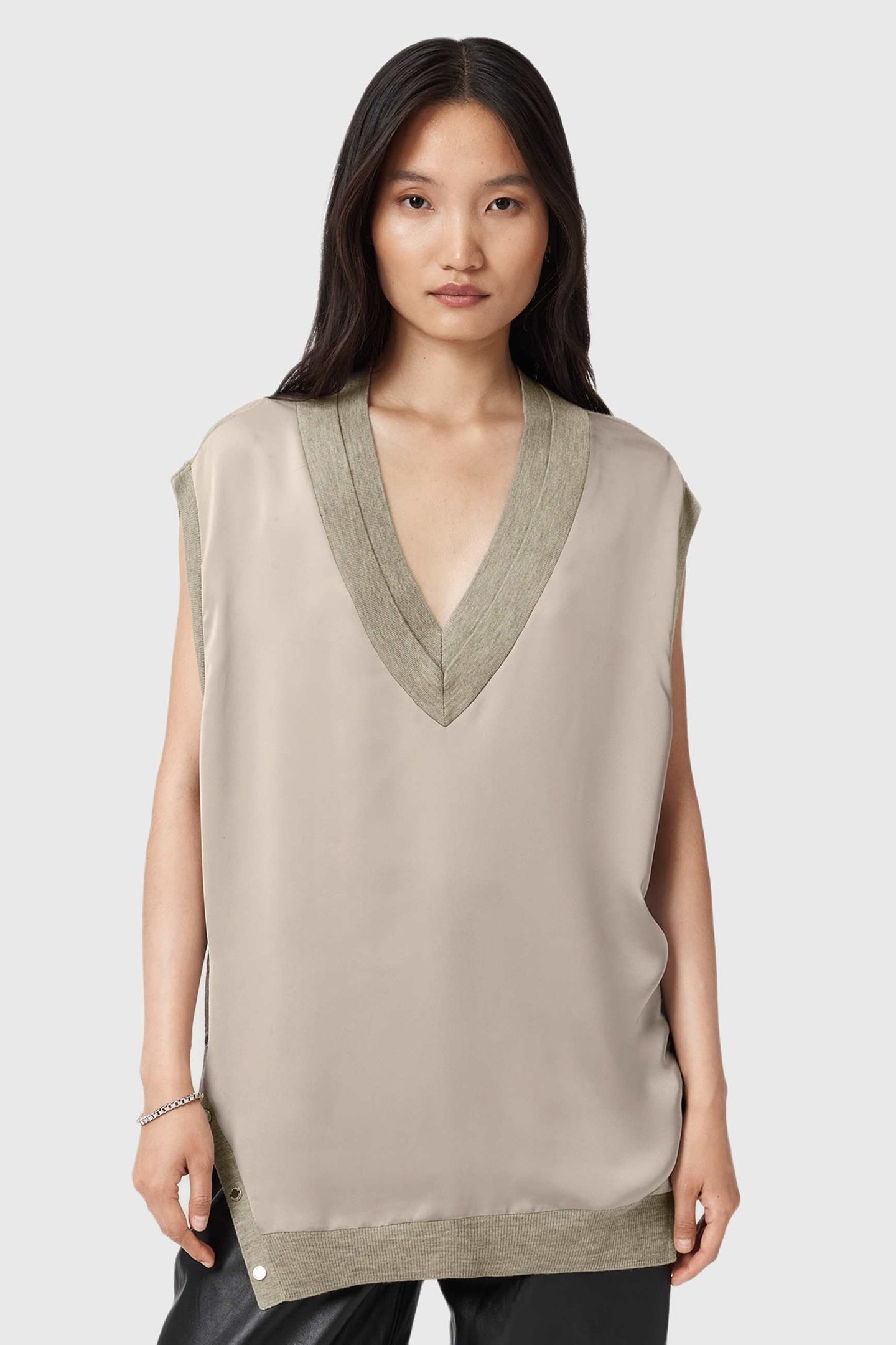 BERN STUD TANK TAUPE GREY 1