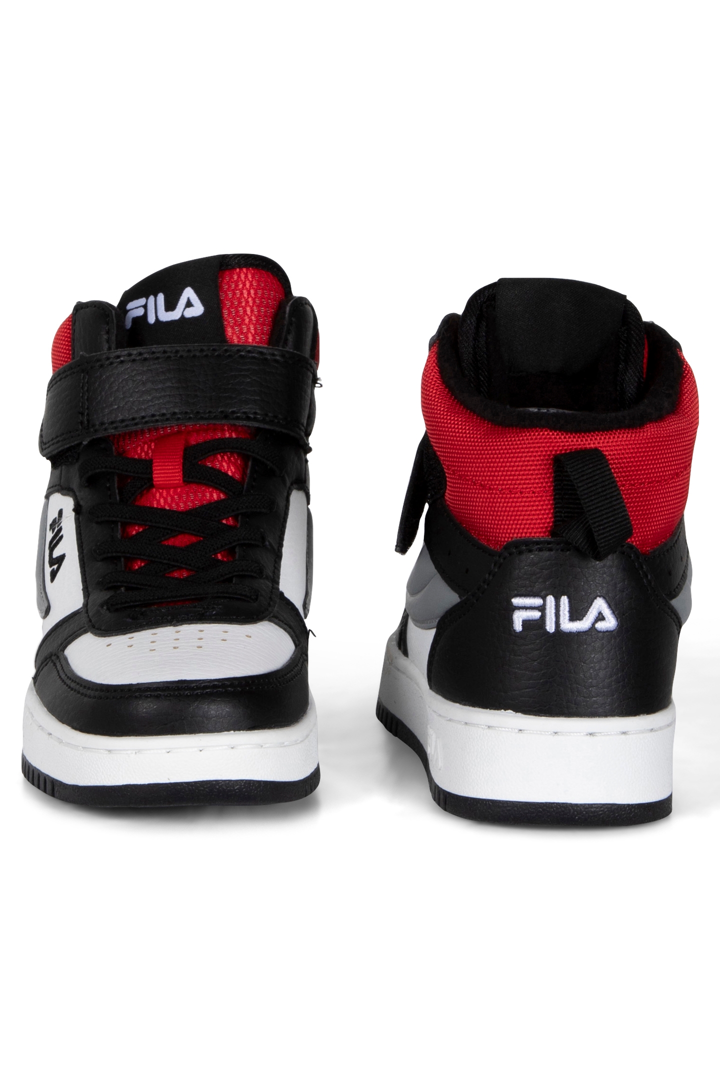 UNISEX FILA REGA NF MID VELCRO WHITE-BLACK-FILA RED 2