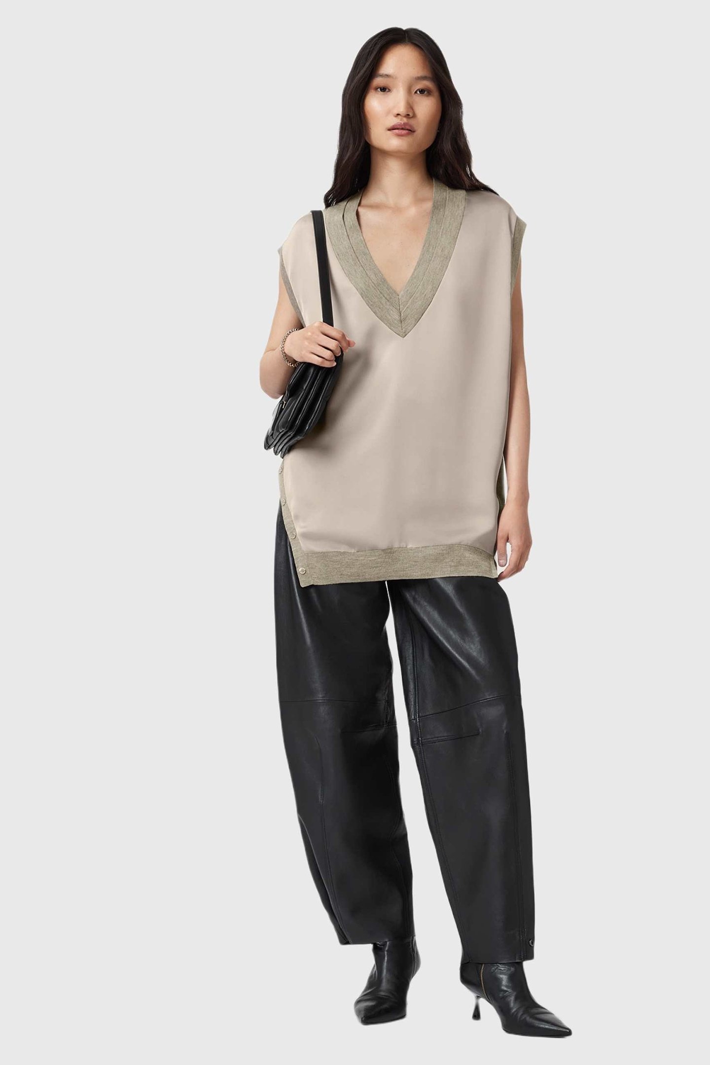 BERN STUD TANK TAUPE GREY 5