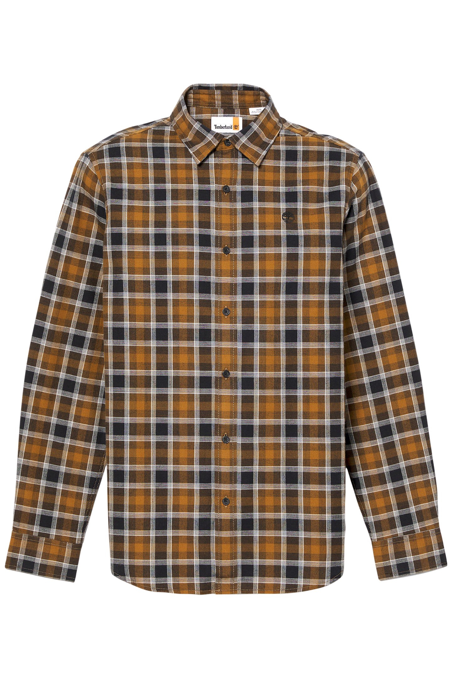 HERRINGBONE FLANNEL CHECK SHIRT DARK WHEAT BOOT 4