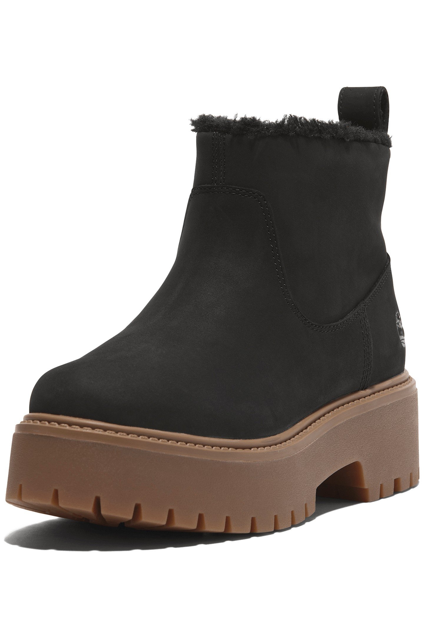 STONE STREET MID WARM LINED BOOT BLACK NUBUCK 7