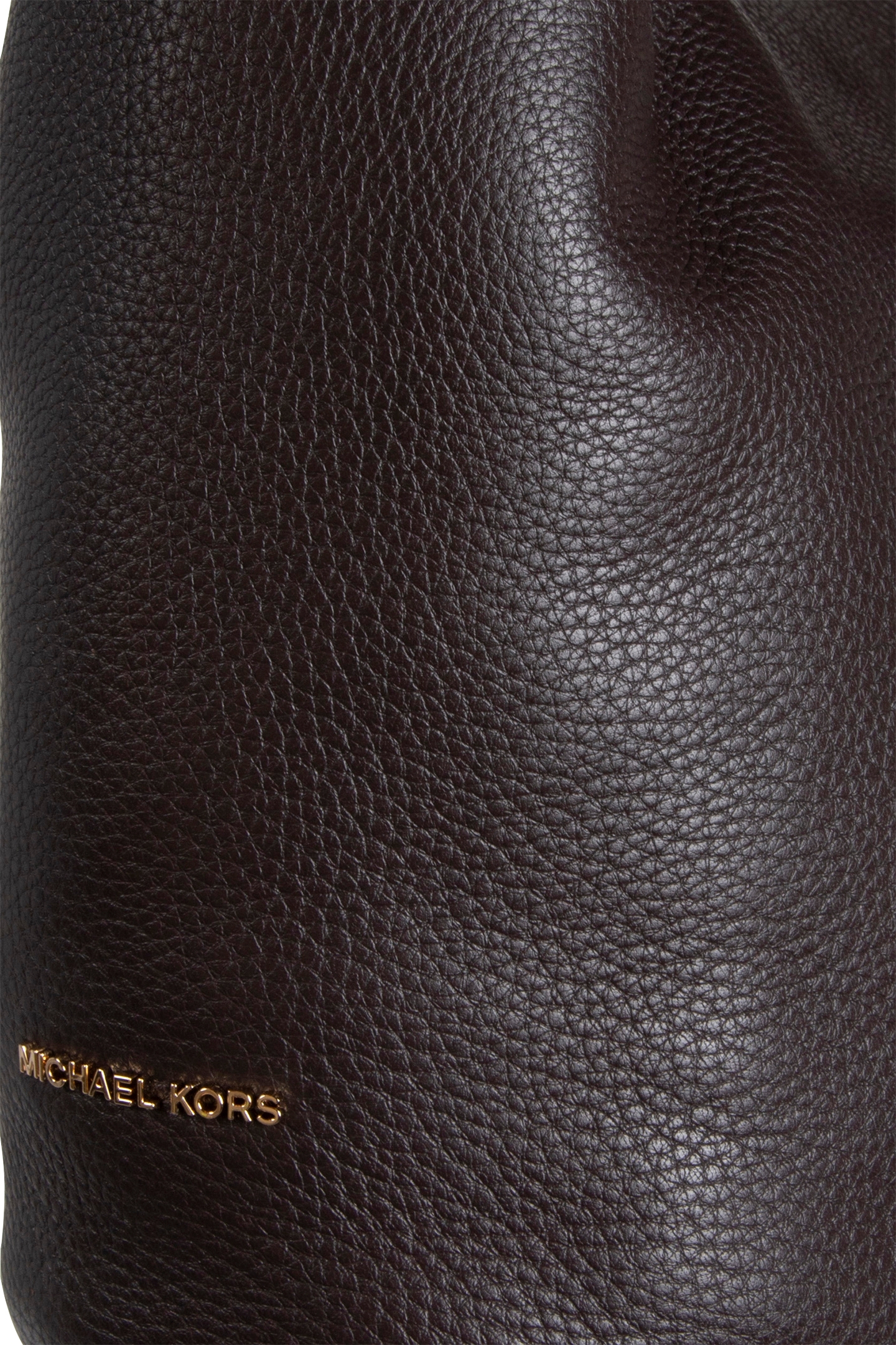 MEDIUM HOBO SHOULDER BAG IN CHOCOLATE 5