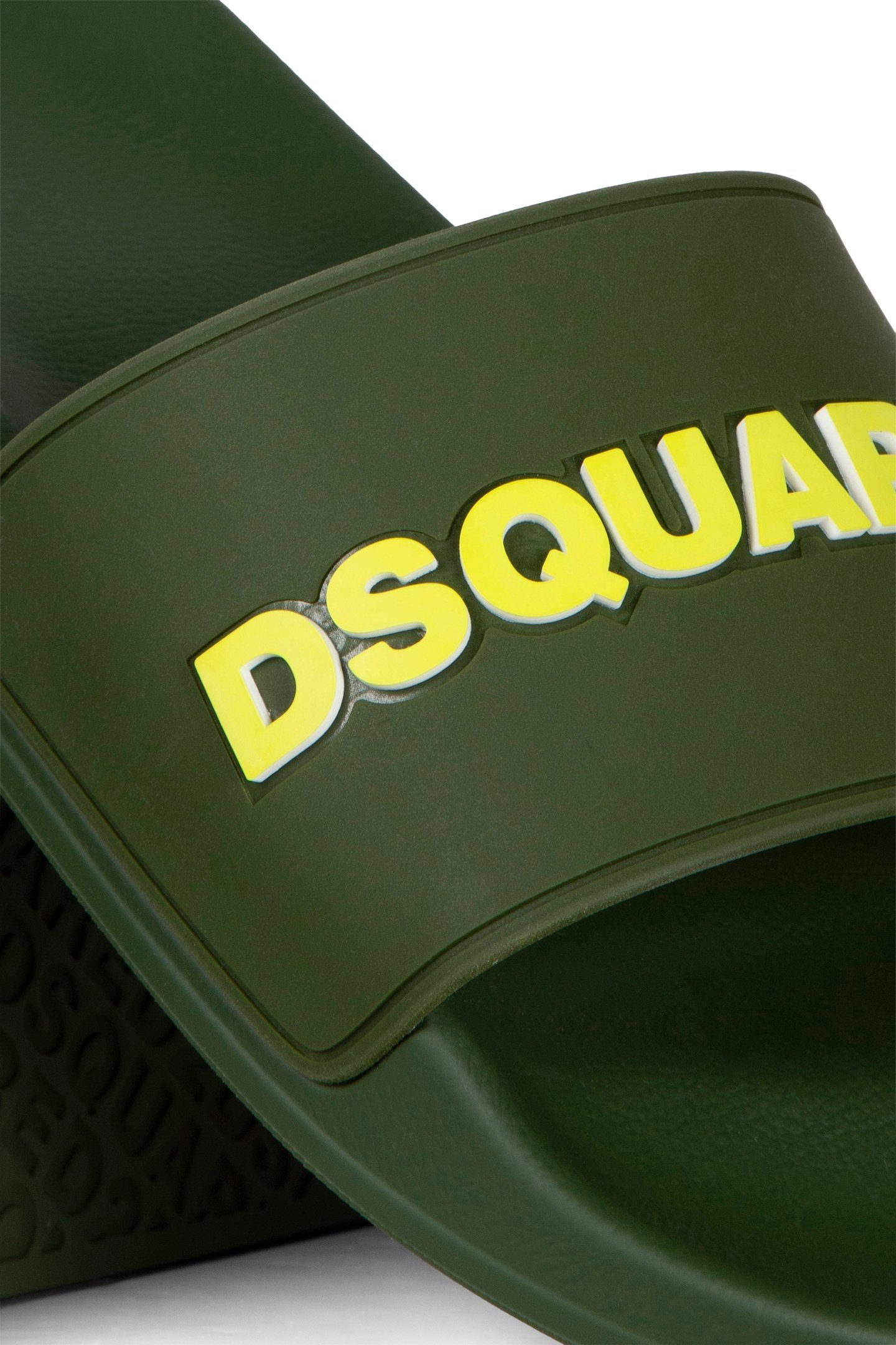 SLIDE SANDALS GOMMA STAMPA GREEN 4