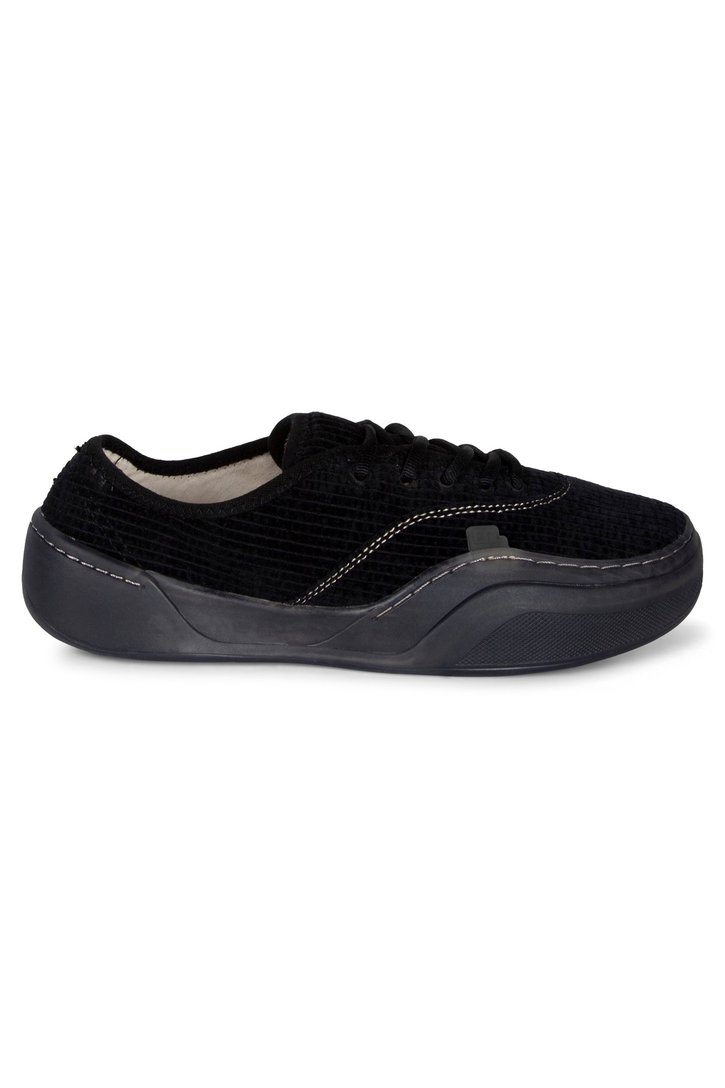 ERL – UNISEX CORDUROY COUPE SNEAKERS DARK BLACK 1