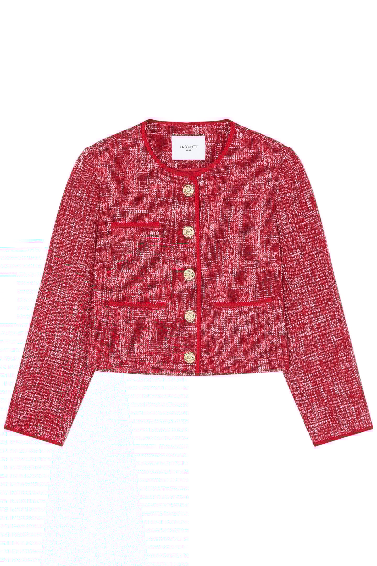 JK ALEXA TWEED JACKET RED 3