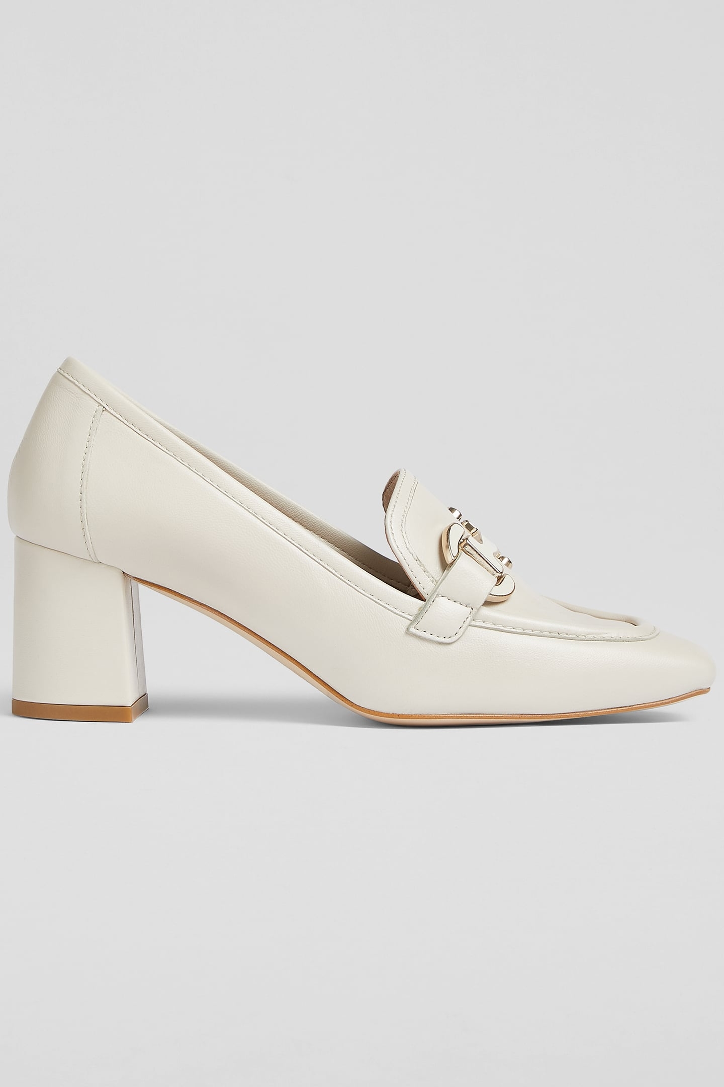 CC LUCA BLOCK HEEL SNAFFL ECRU 1