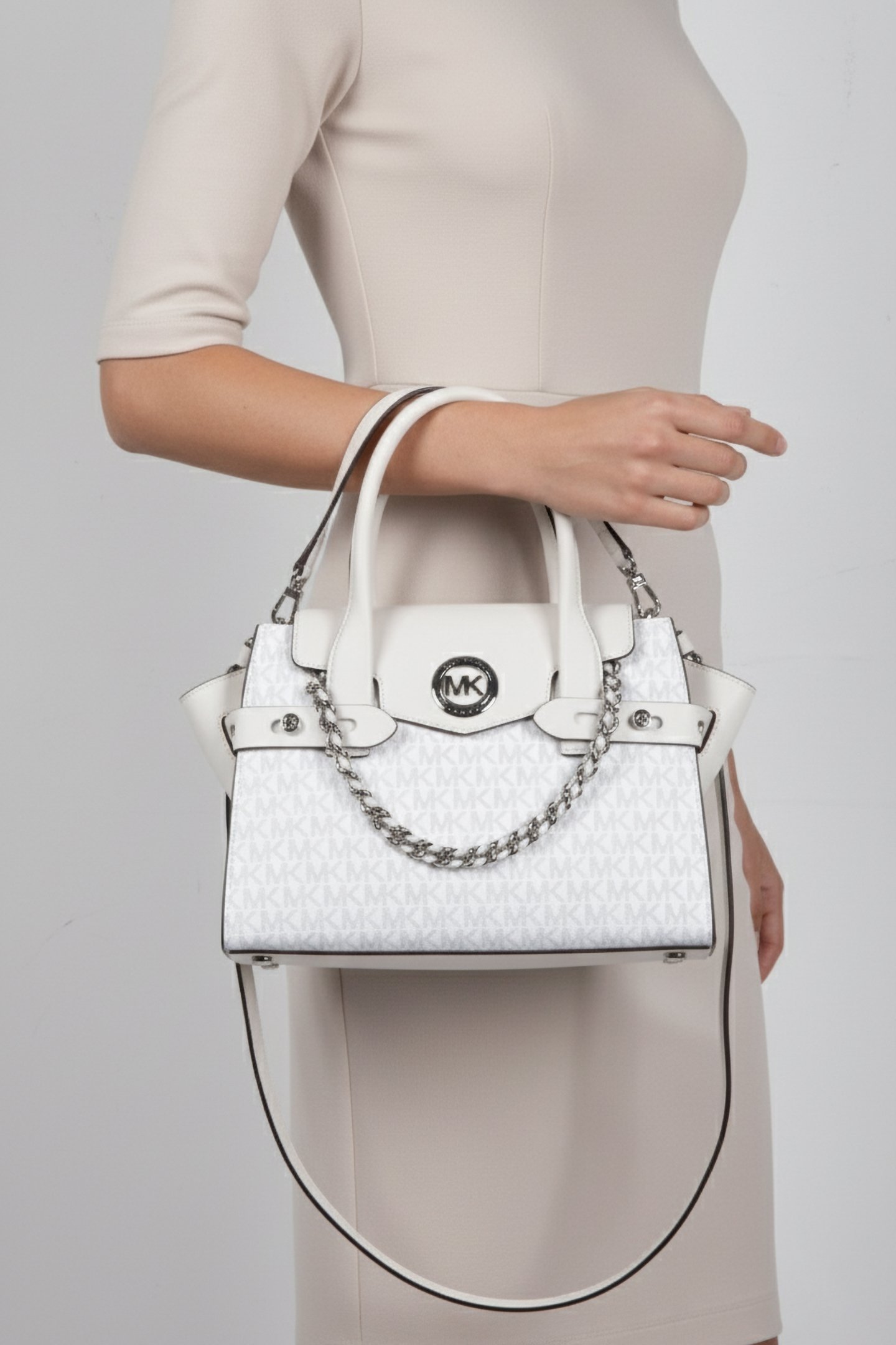 SM FLAP SATCHEL BRIGHT WHT 1