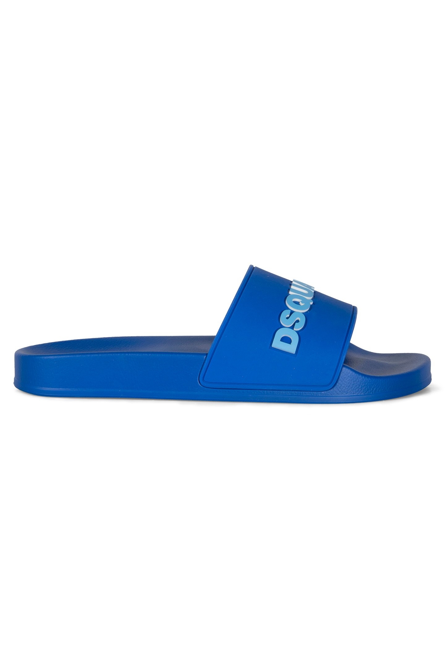 SLIDE SANDALS GOMMA STAMPA BLUE 1
