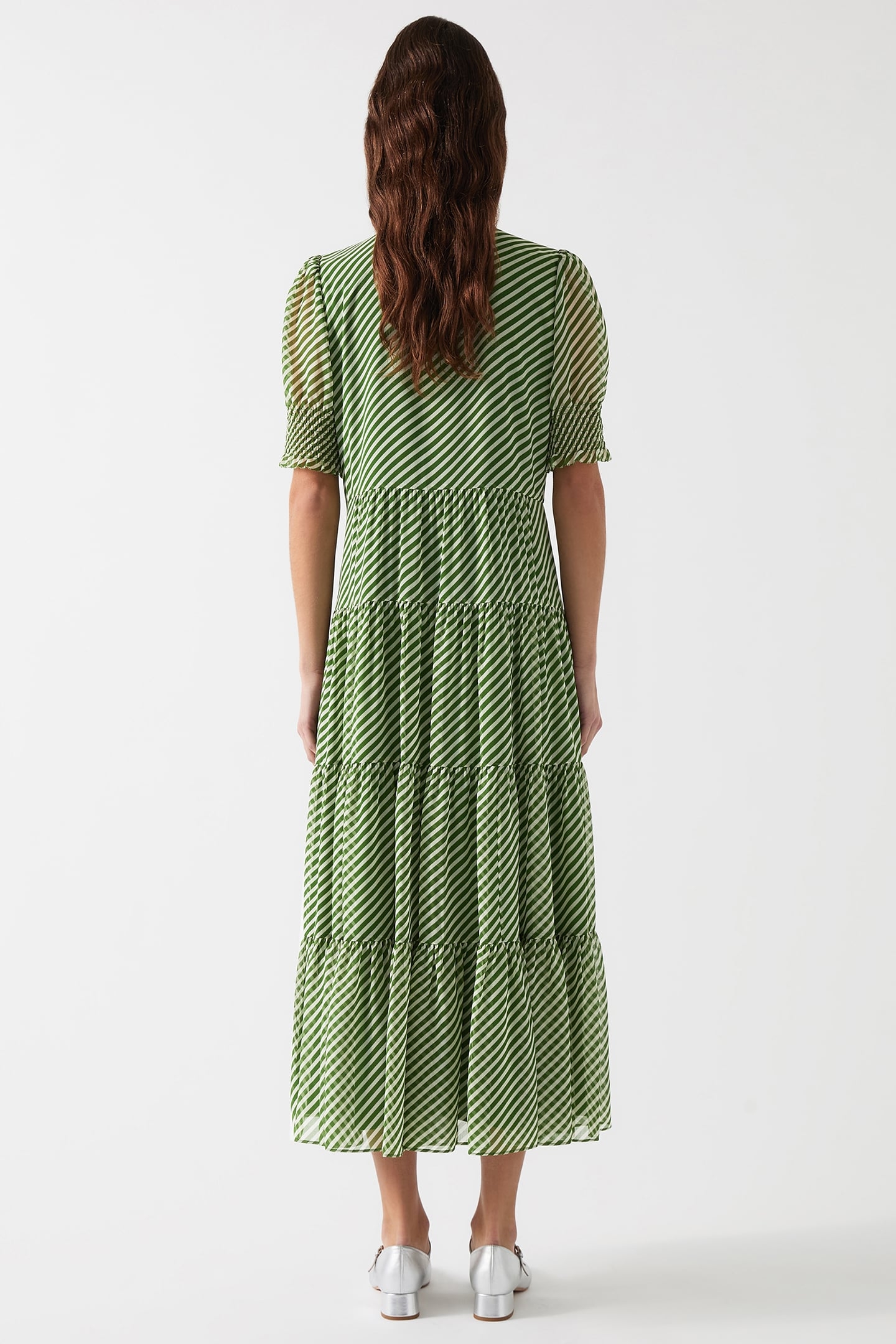 DR COCO TIE NECK DRESS GREEN 2
