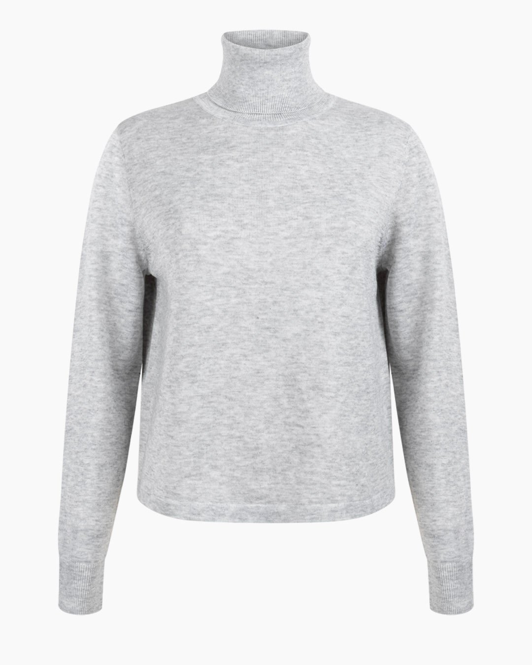 MILLA KNITTED PULL LONG SLEEVE LIGHT GREY MELEE 3