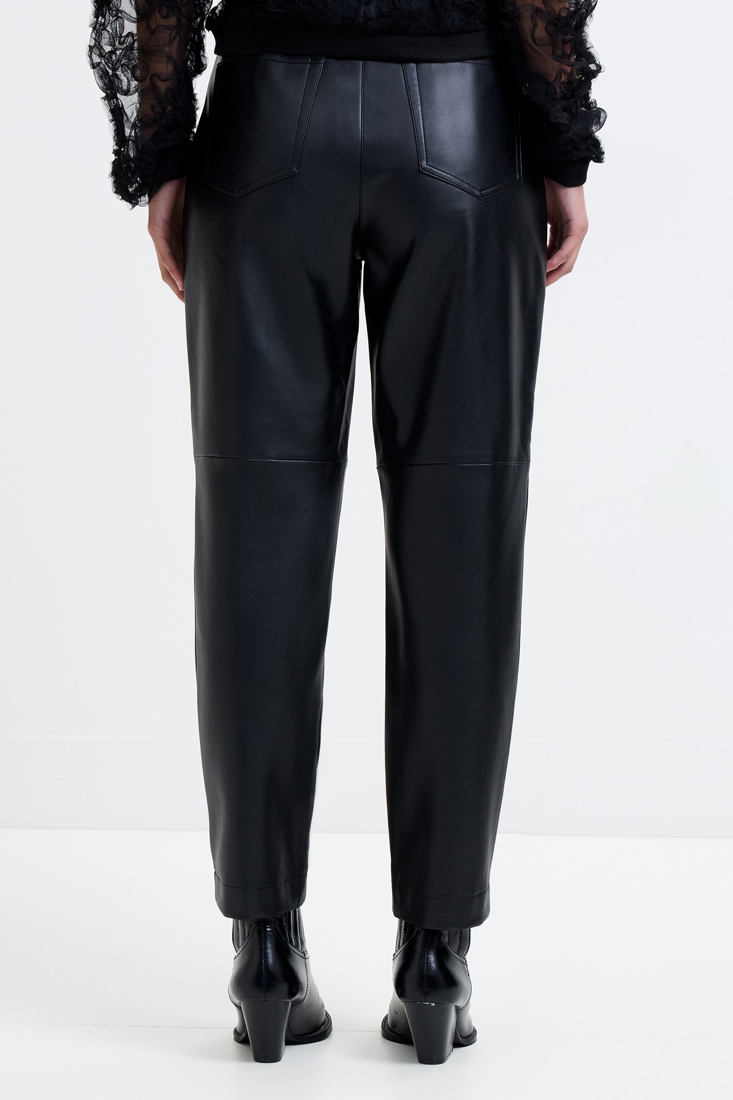 PU TROUSERS BLACK 2