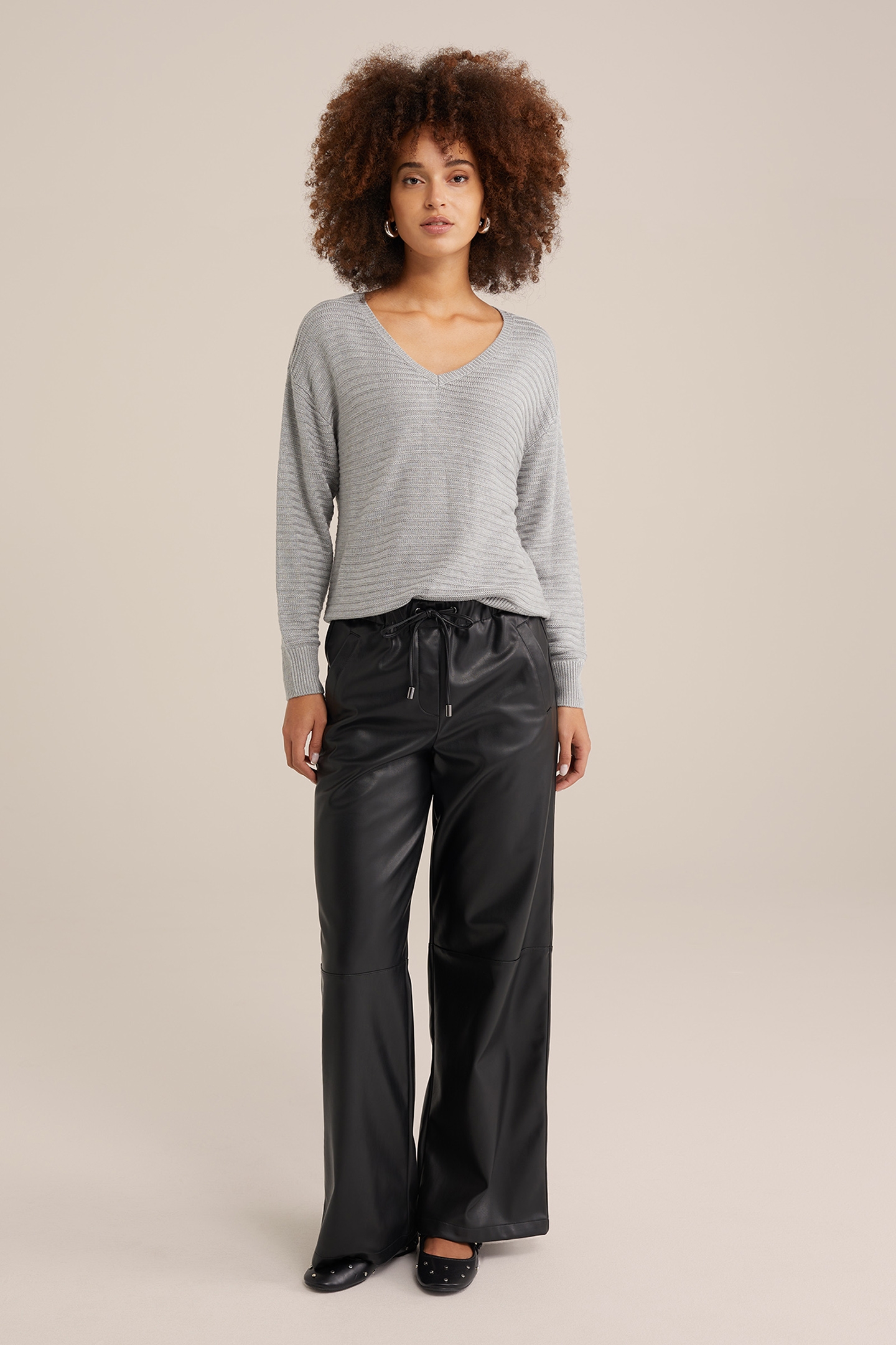 KNITTED PULLOVER LIGHT GREY 3