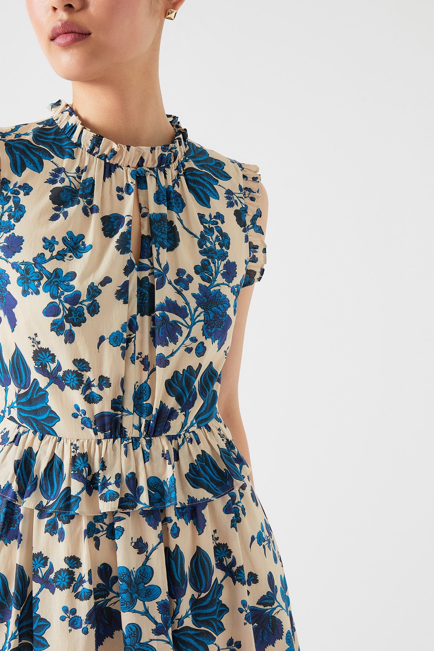 DR ISOLDE BELTED DRESS BLUE 4