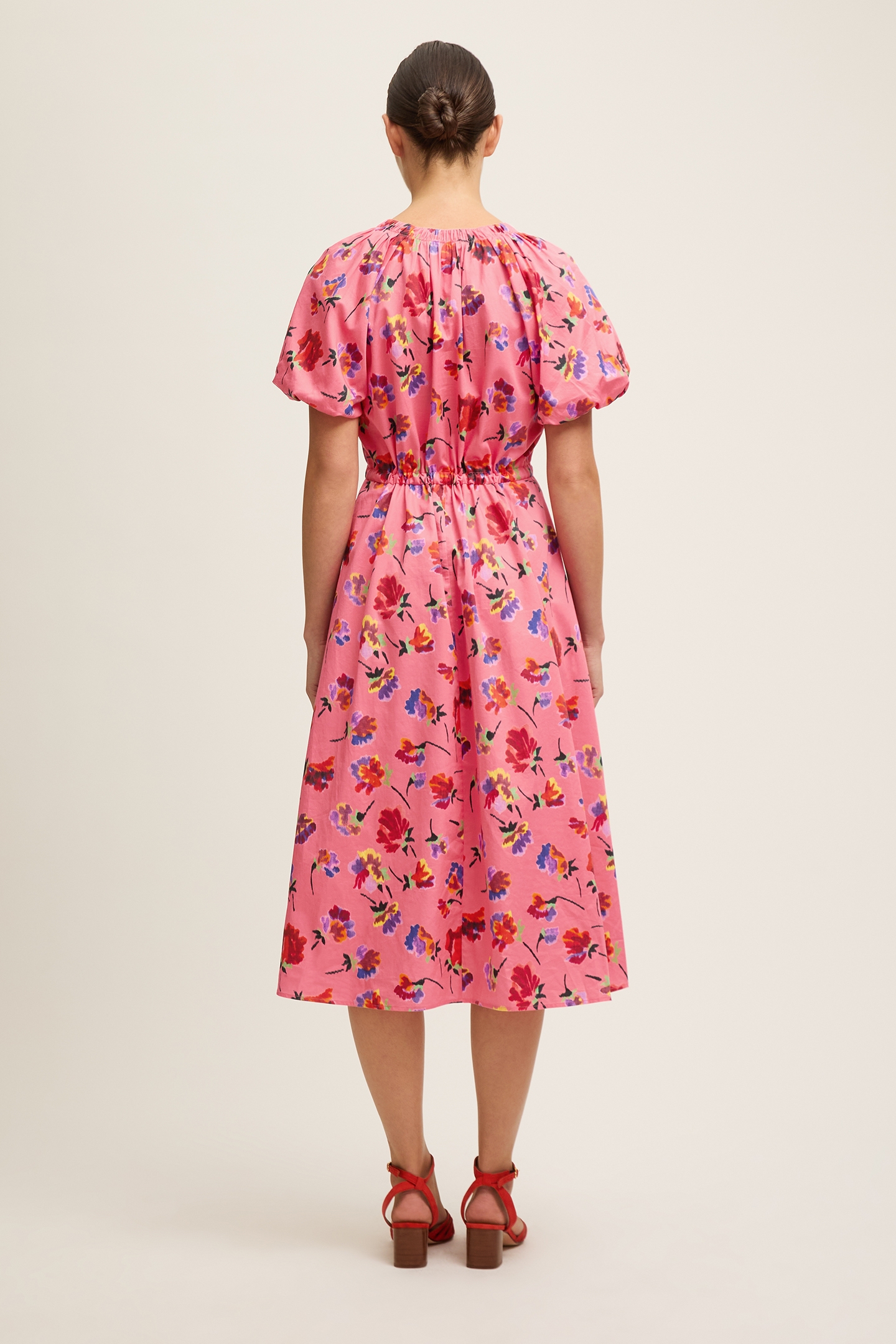 DR BRIGITTE IKAT DRESS PINK 3