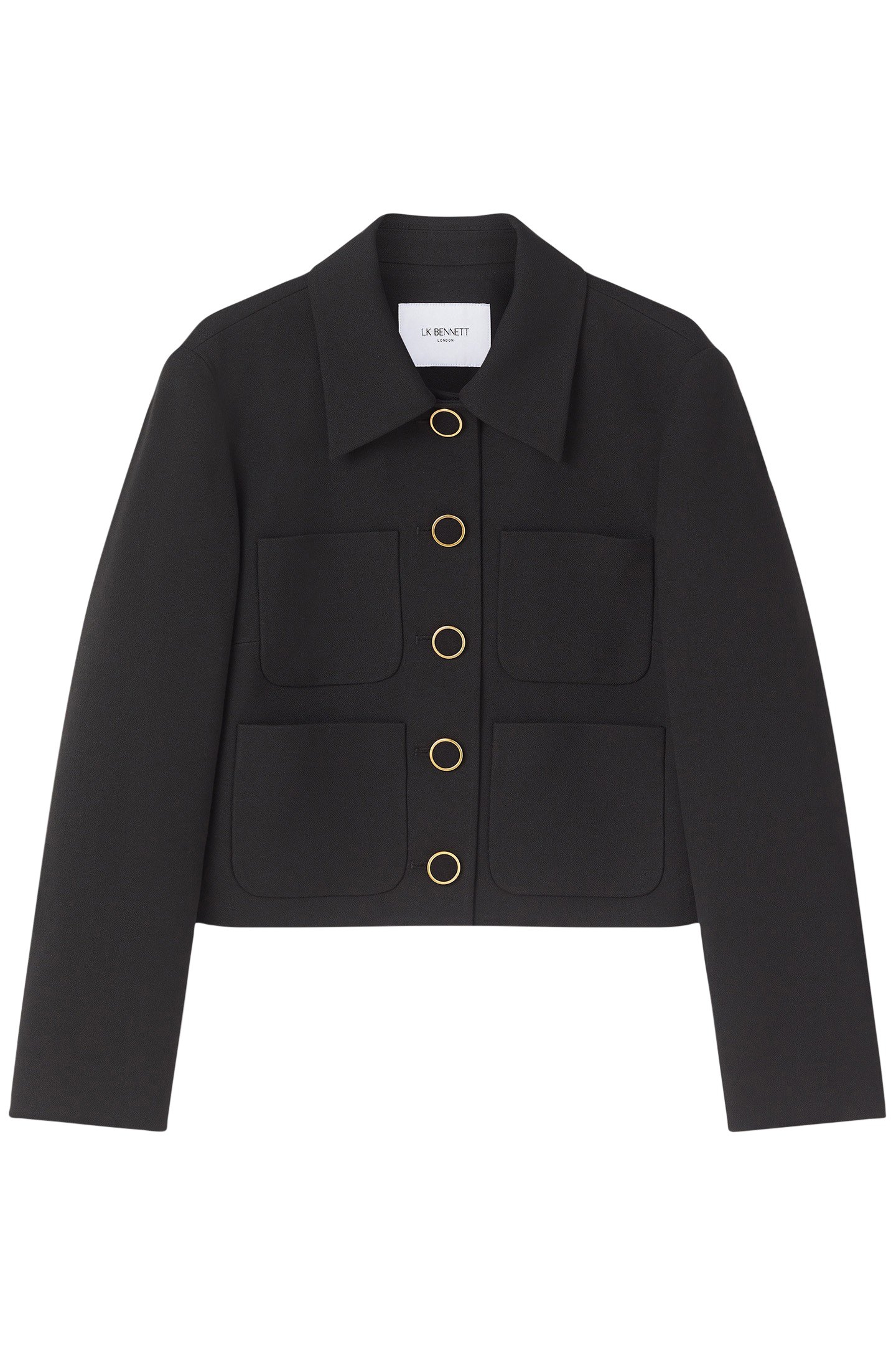 JK HALINA CREPE JACKET BLACK 4