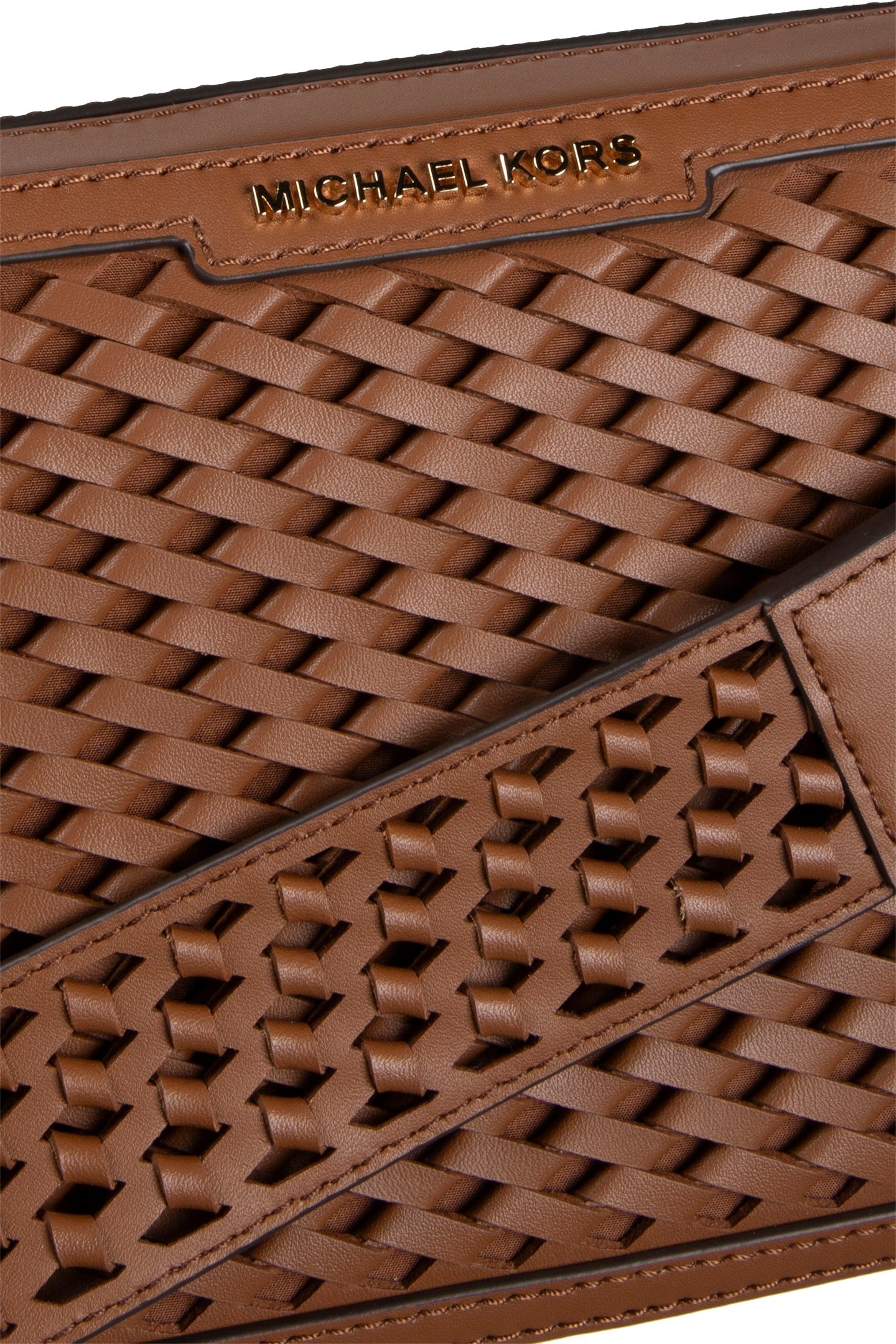 LEATHER CAMERA CROSS BODY BAG IN BROWN 6