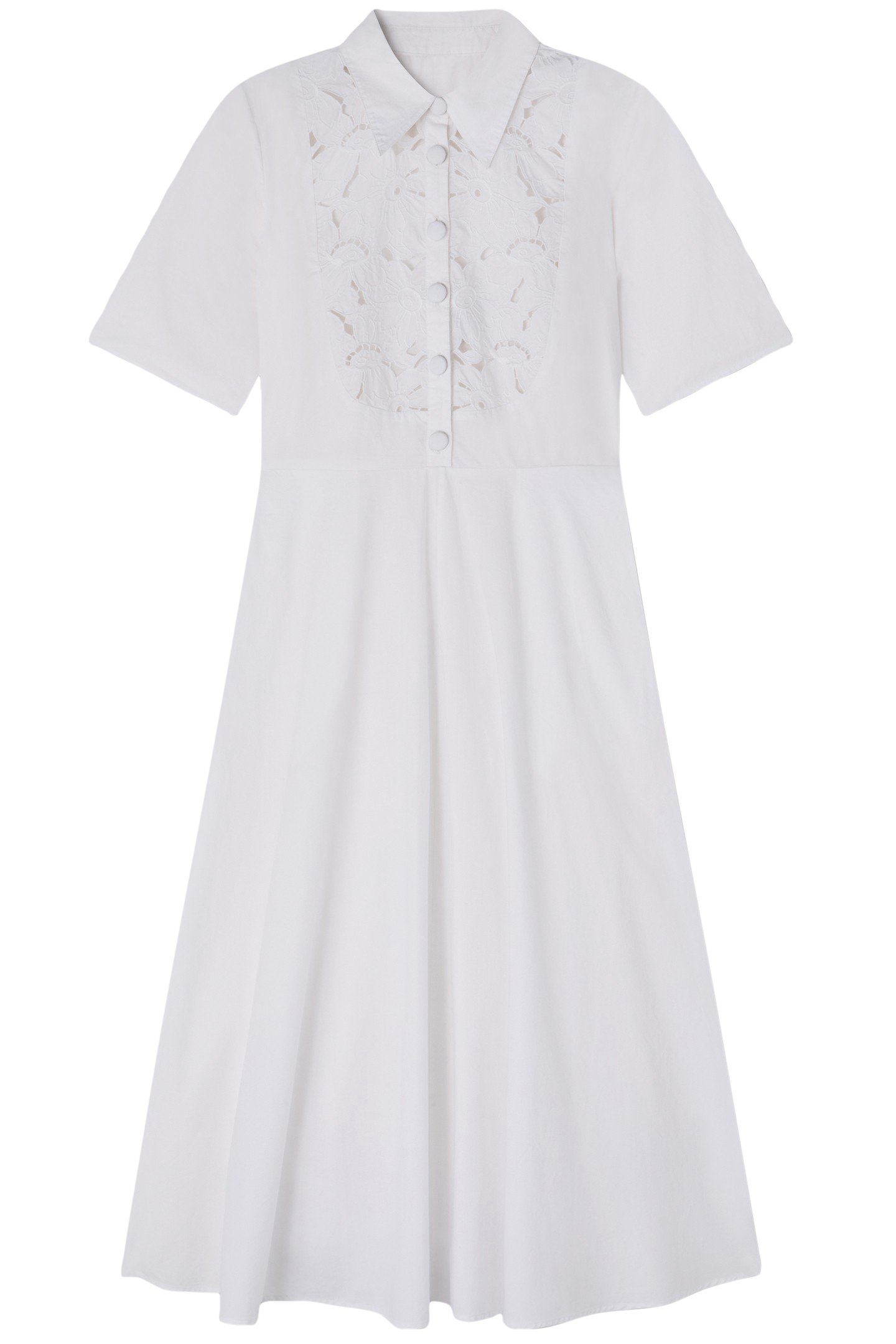 DR GRACE LACE PANEL DRESS WHITE 3