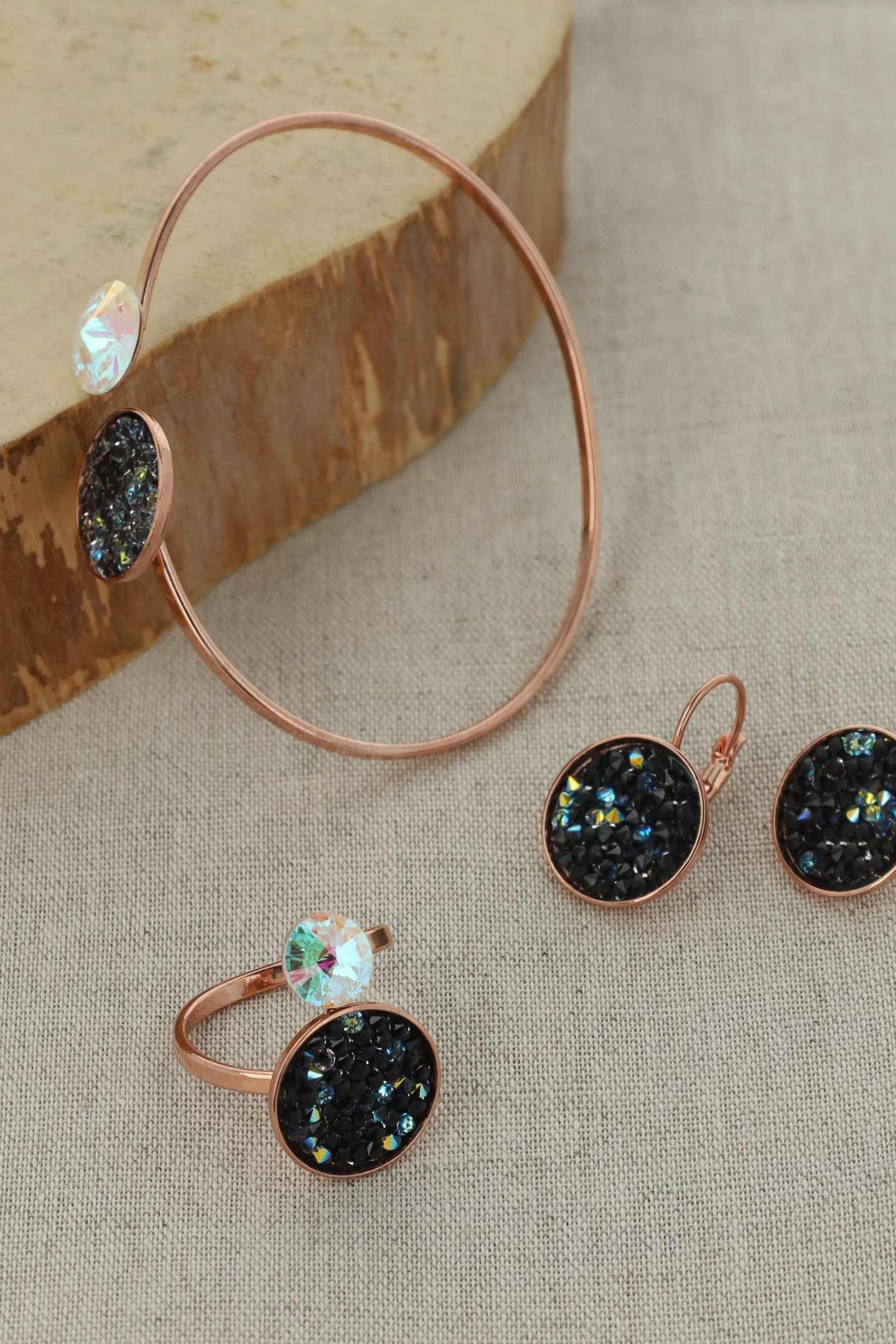 CLASSIC ROCKS EARRINGS BLACK 6